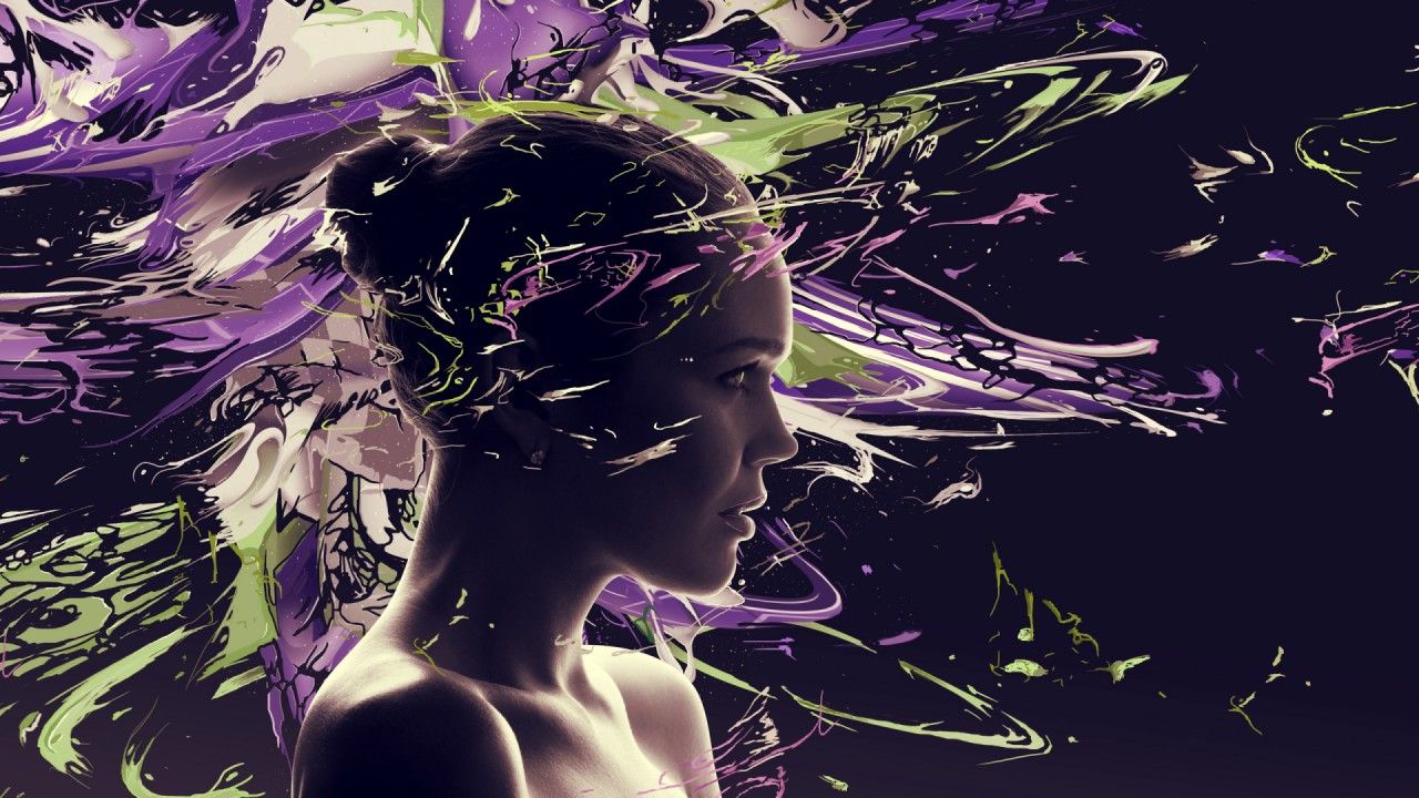 Girl Face Psychedelic wallpaper. Girl Face Psychedelic