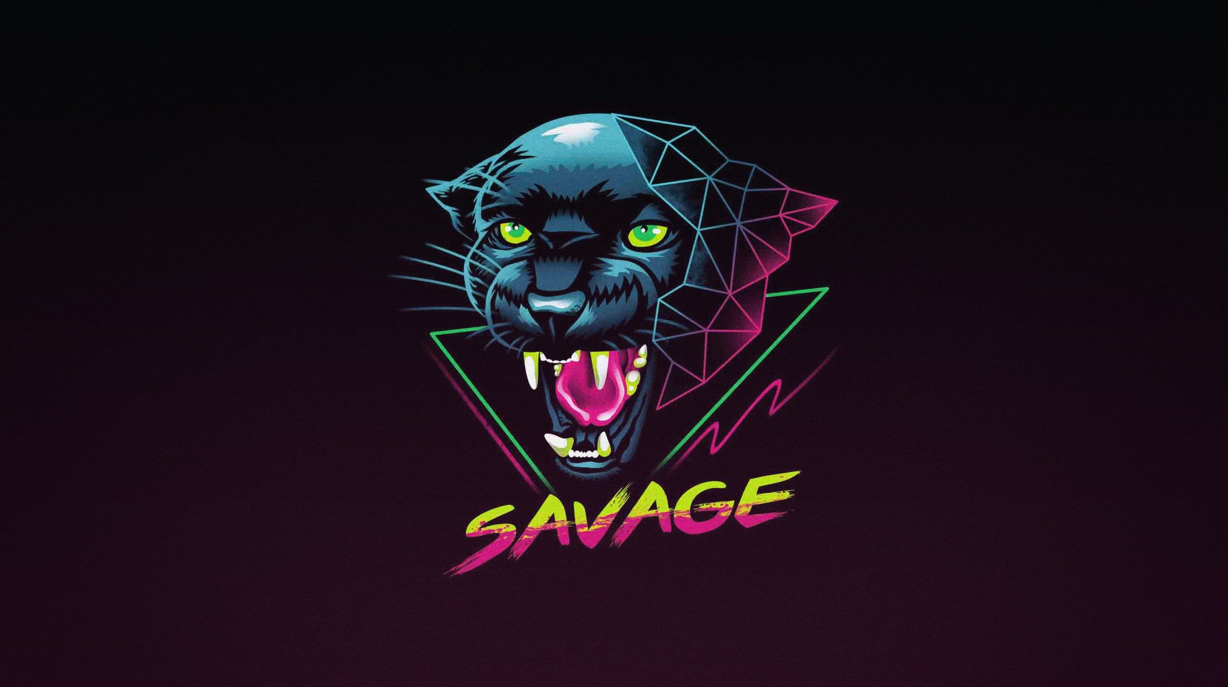 Minimalism #Cat #Panther #Background #Art #Neon #Panther #Savage #Synth #Retrowave #Synthwave New Retro Wave #Futuresynth #Sintav. Art, Retro waves, HD wallpaper