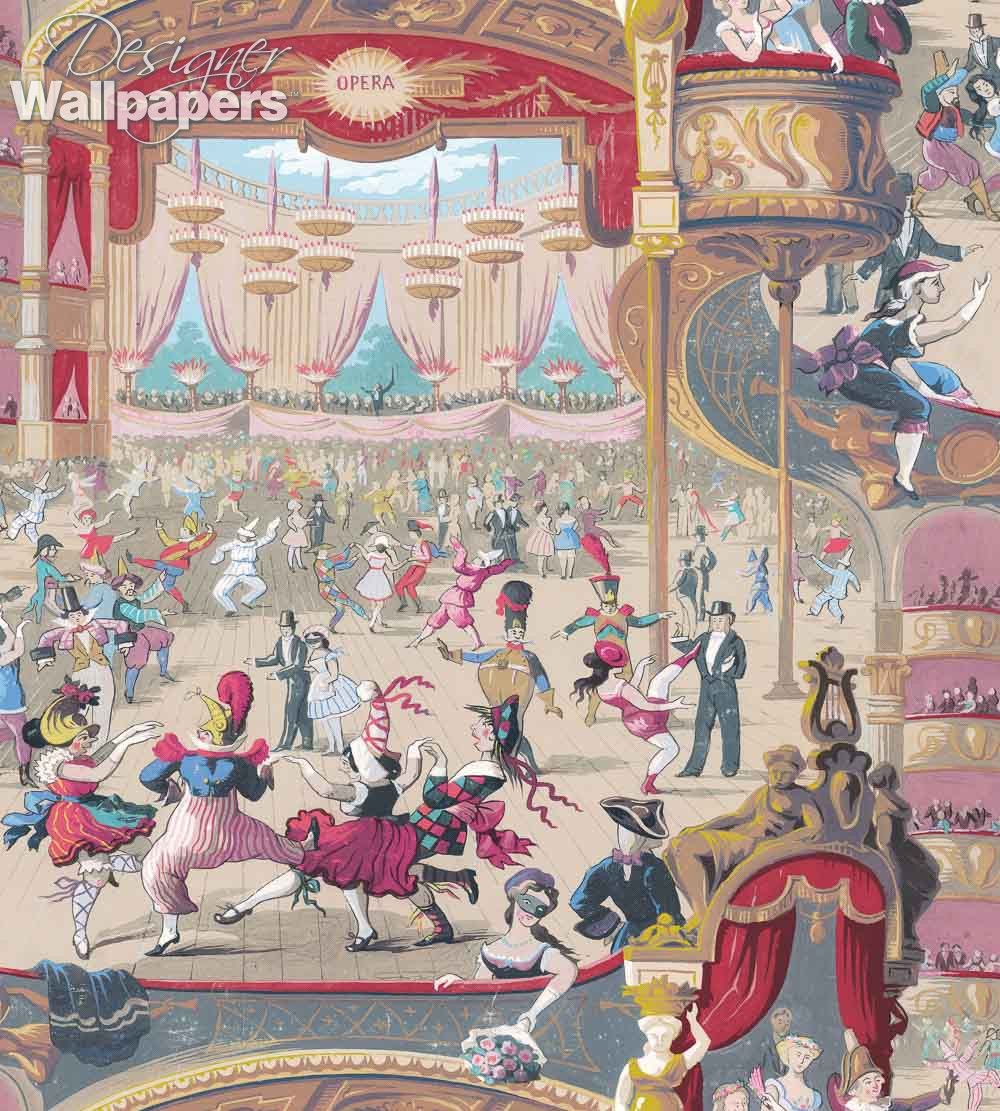 Buy Cole and Son Cabaret shipping. Designer Wallpaper ™
