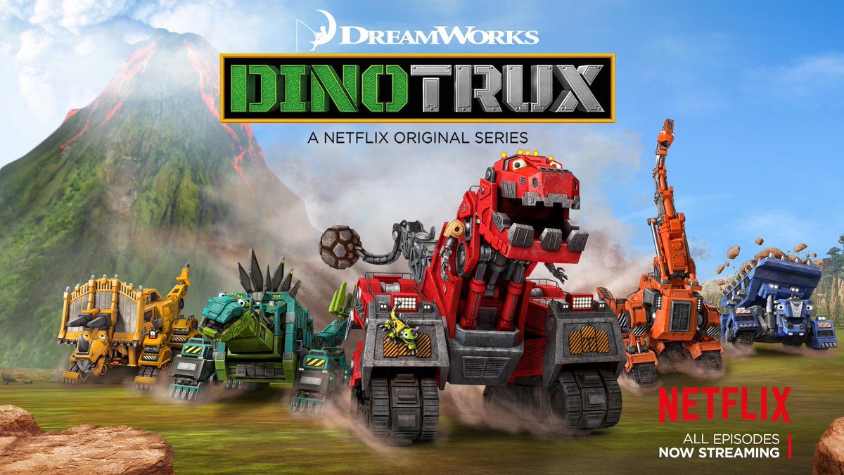 Netflix Dr. Grant, but we're pretty sure trucks are actually dinosaurs' most direct descendent. #Dinotrux #NowOnNetflix