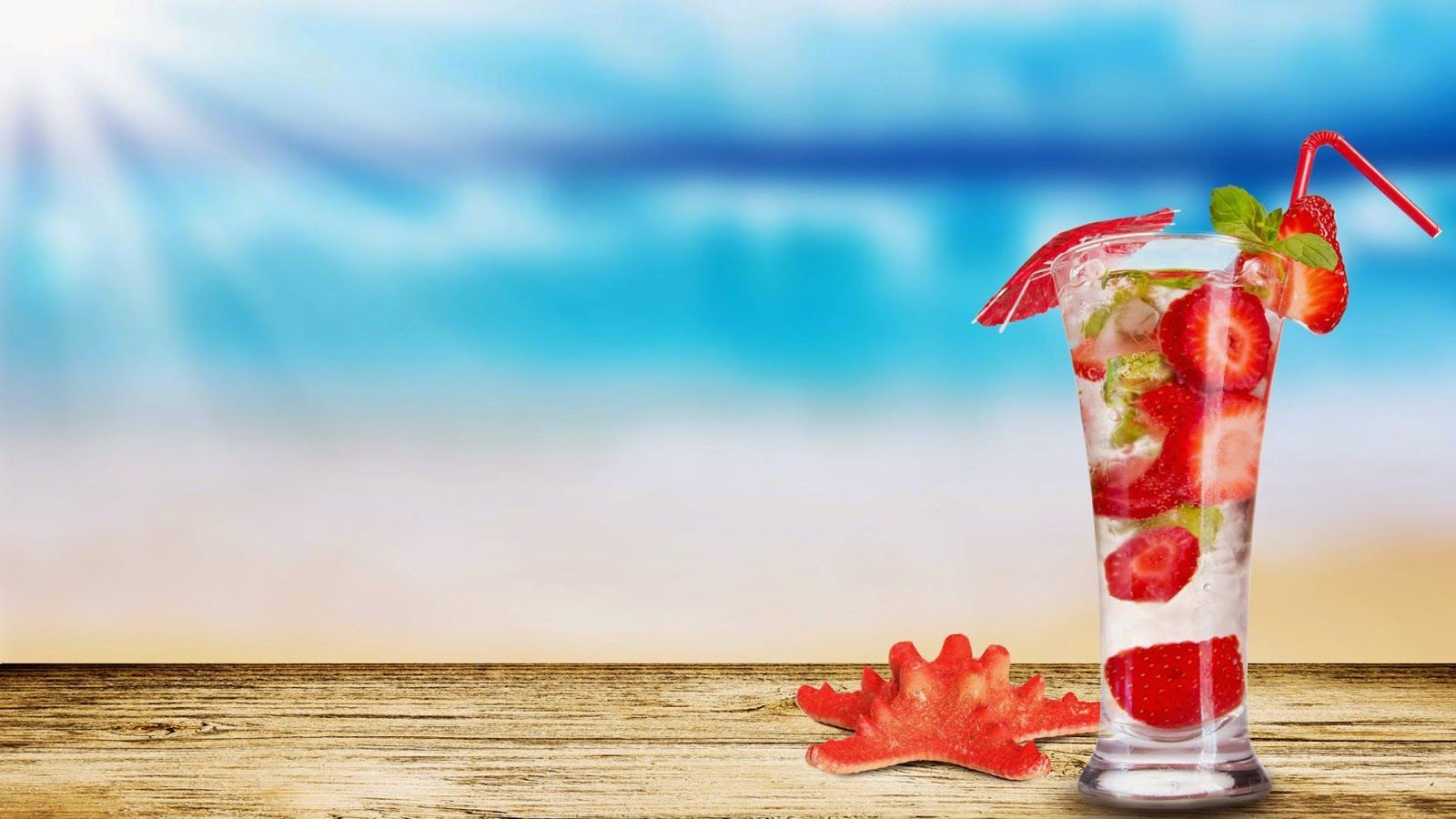 Strawberry Mojito Summer Beautiful Amazing HD Wallpaper 100% High Definition HD and High Quality Most HQ. Strawberry cocktails, Strawberry mojito, Summer drinks