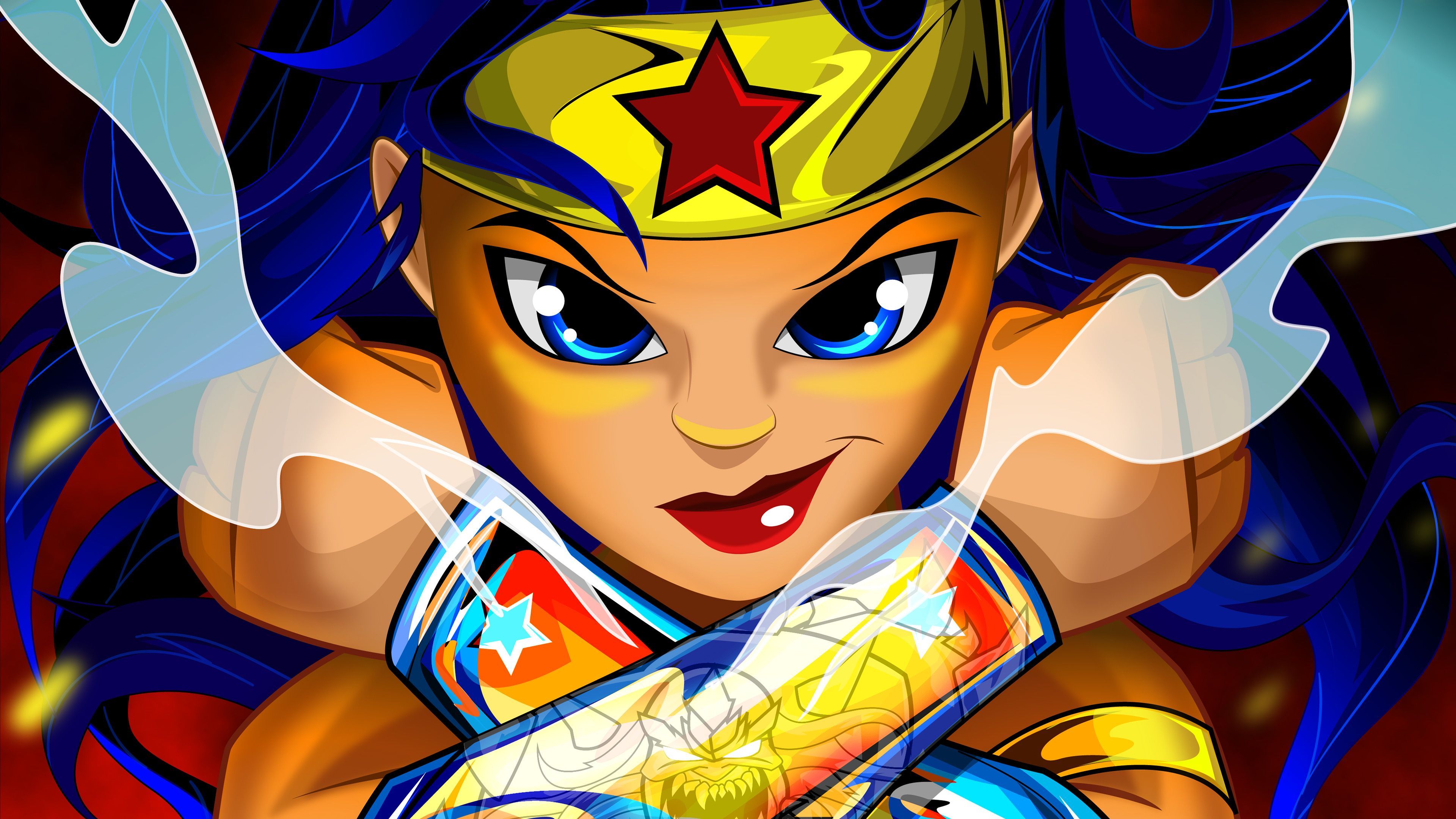 Wonder Woman Digital Art 4k. Art, Art wallpaper, Digital art