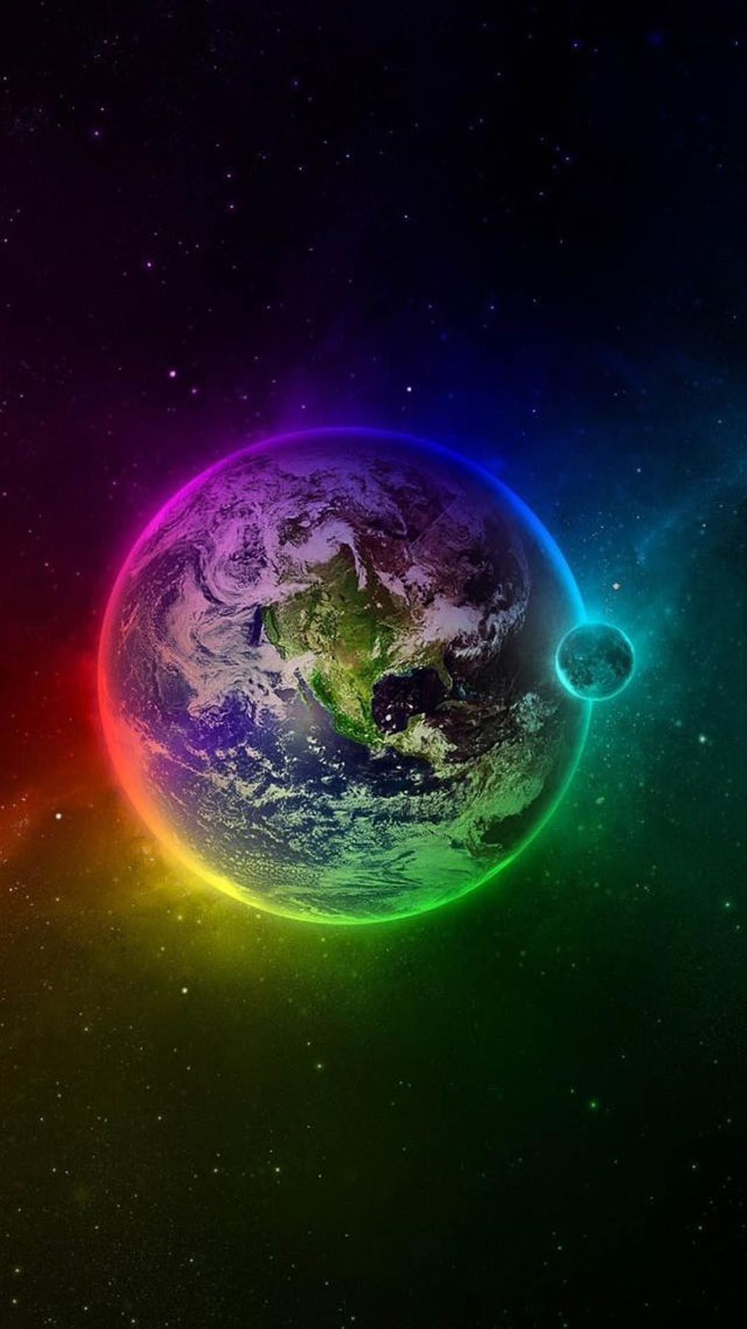 ↑↑TAP AND GET THE FREE APP! Space Planet Colorful Earth Astronomy Cool Science Amazing Mul. Background HD wallpaper, Earth from space, iPhone background wallpaper