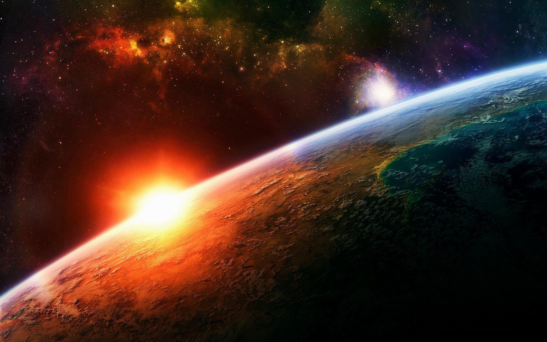 Multicolor Planets Wallpaper HD / Desktop and Mobile Background