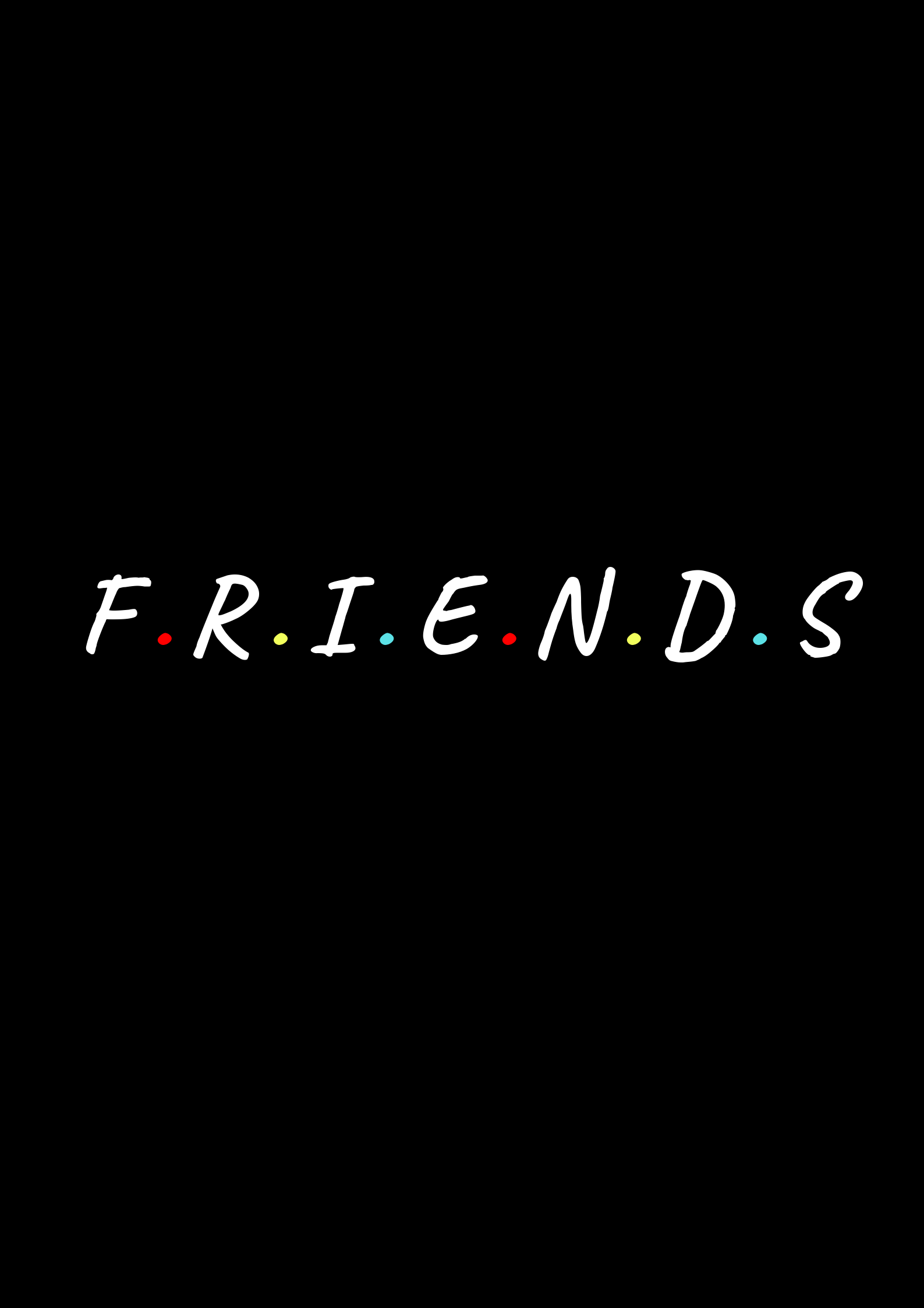 Friends Black Wallpapers - Wallpaper Cave