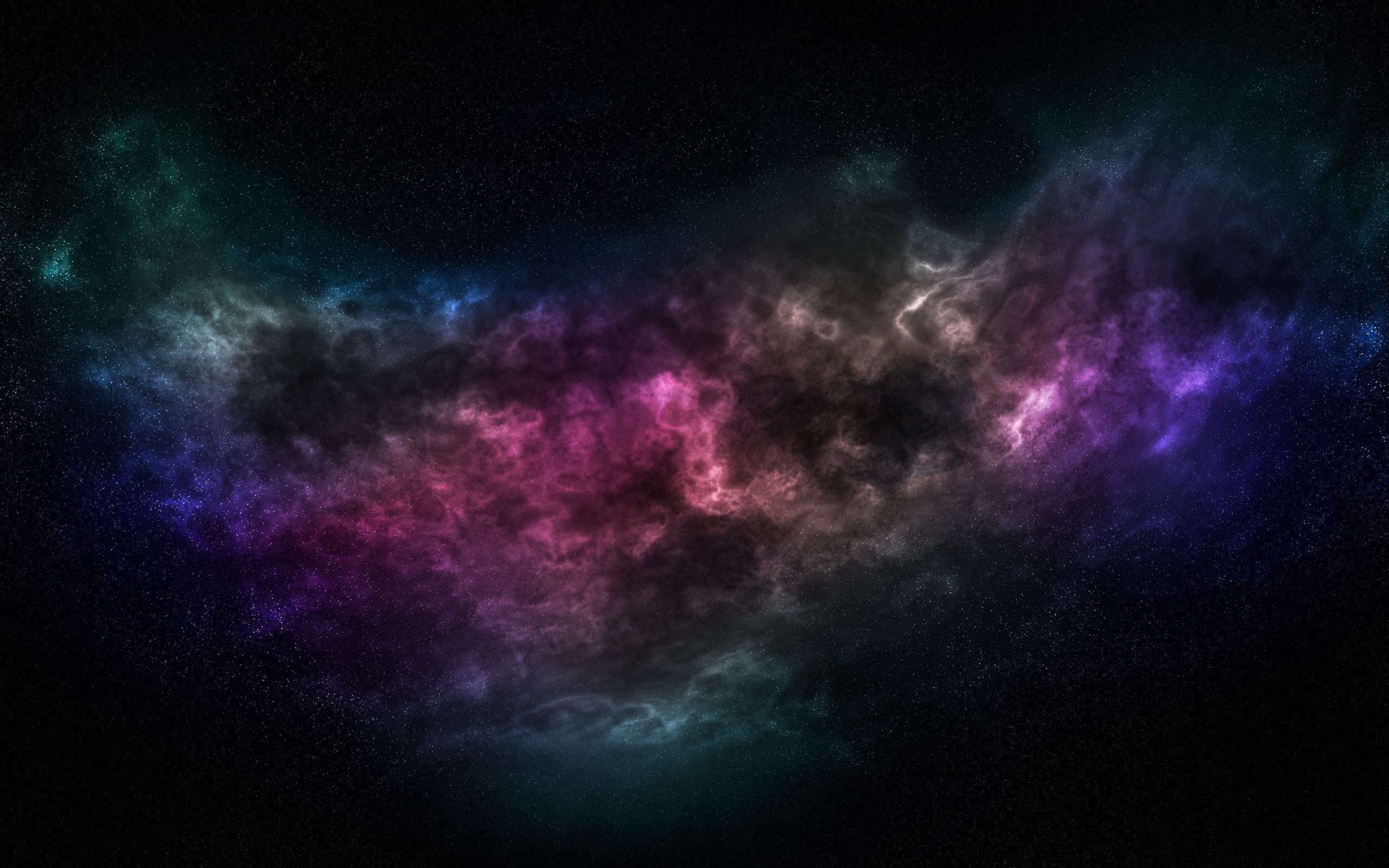 Download wallpaper 2560x1600 space, galaxy, universe, stars, shine, multicolored widescreen 16:10 HD background