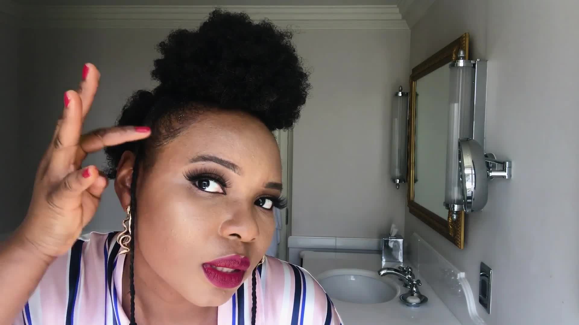 Nigerian Singer Yemi Alade Does Her Performance Ready Makeup Routine