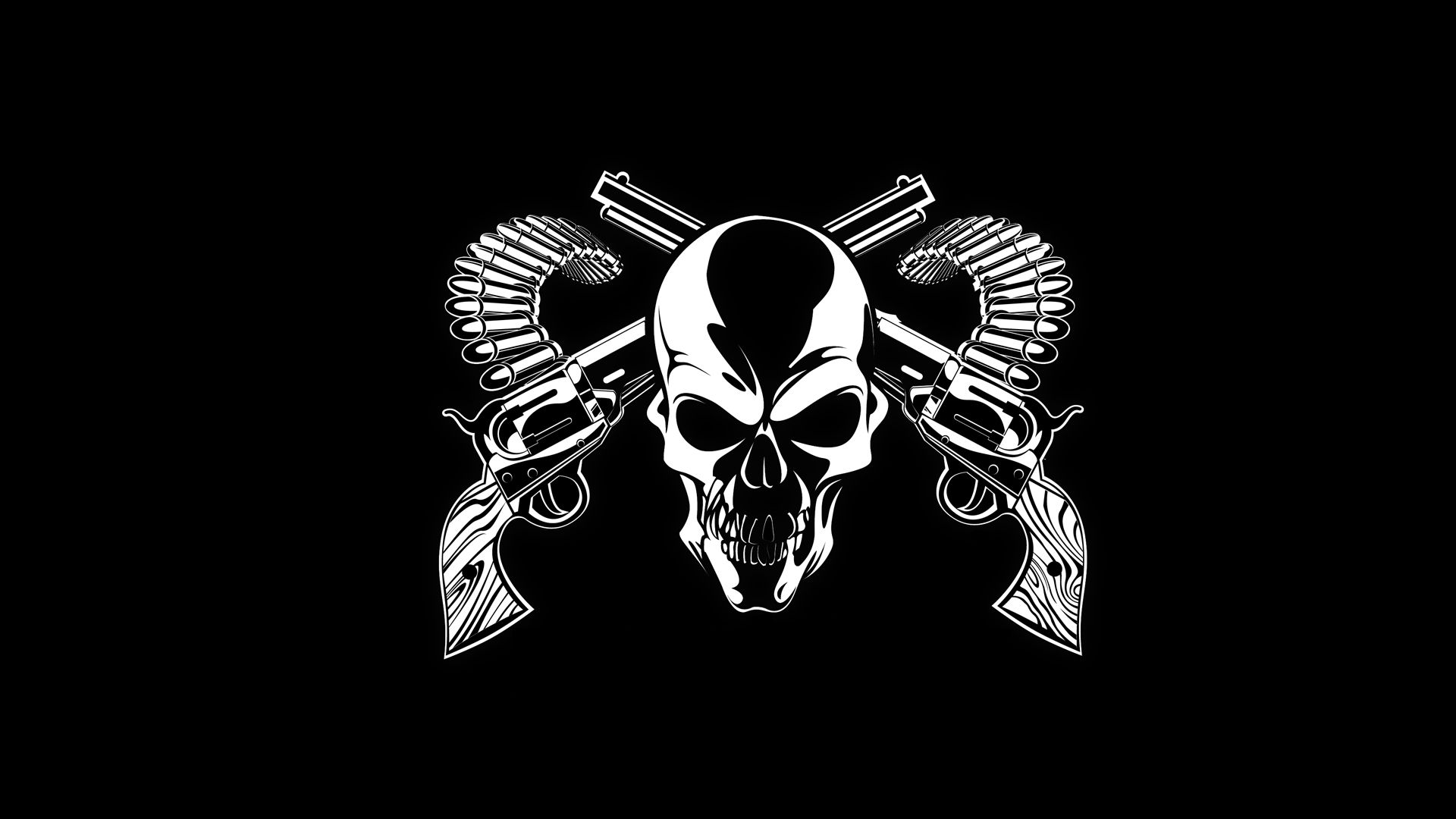 dark, Horror, Skull, Weapons, Guns, Bullet, Ammo, Ammunition Wallpaper HD / Desktop and Mobile Background