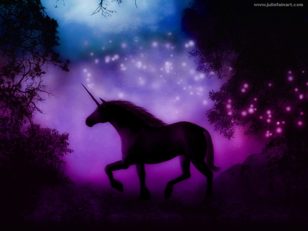 Unicorn and Fairy Desktop Wallpaper