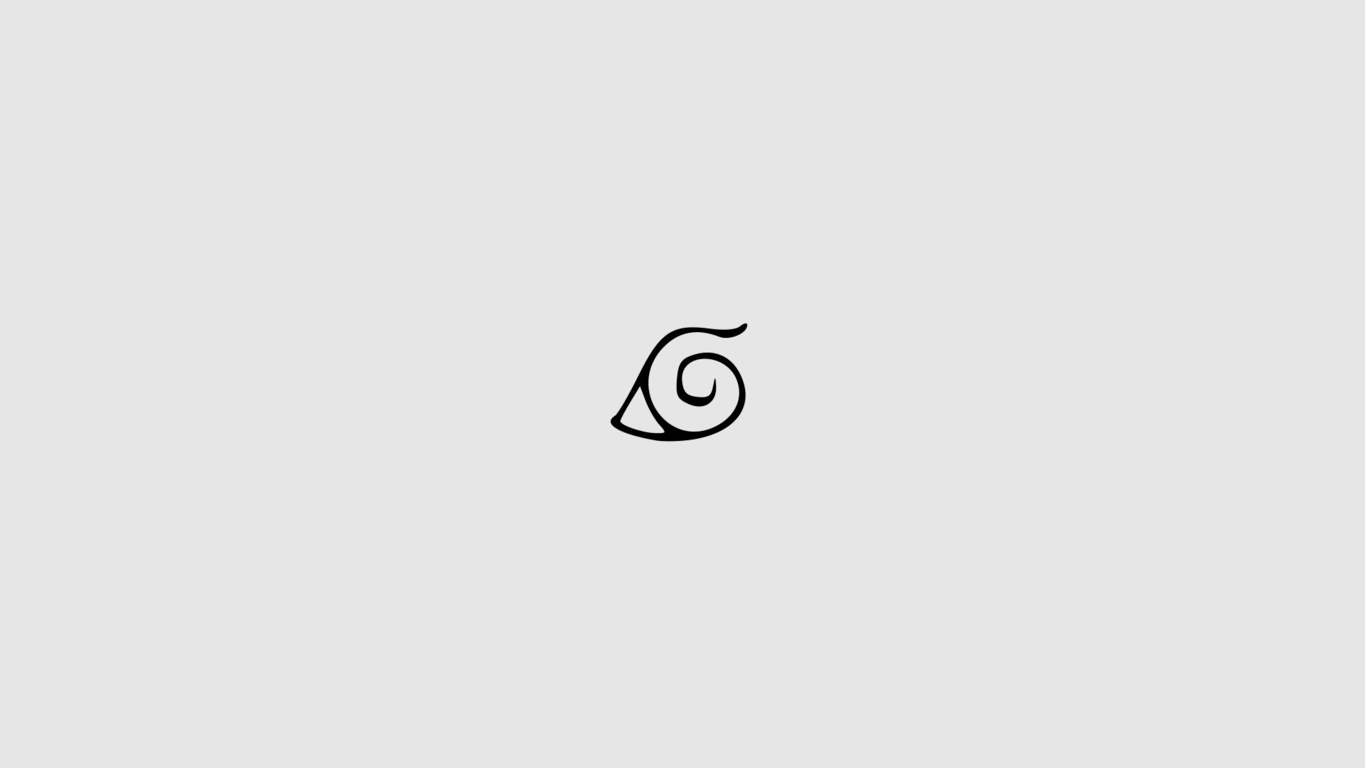 Naruto Logo Minimalist Wallpaper:1920x1080