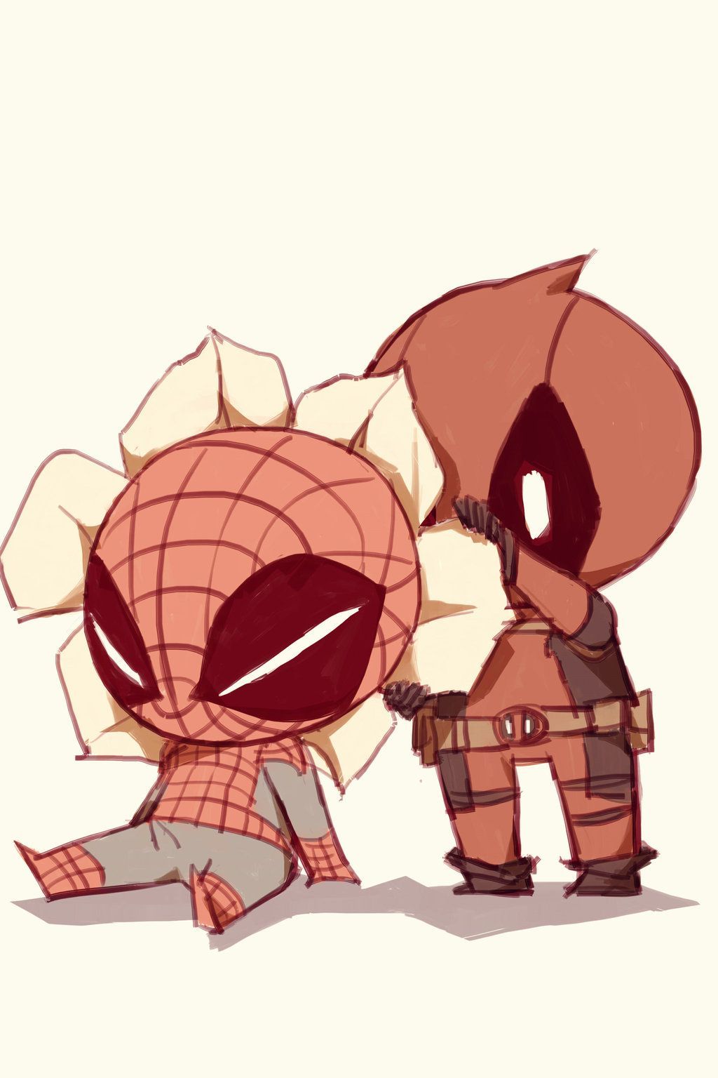 Chibi Deadpool And Spider Man Wallpaper Free Chibi Deadpool And Spider Man Background