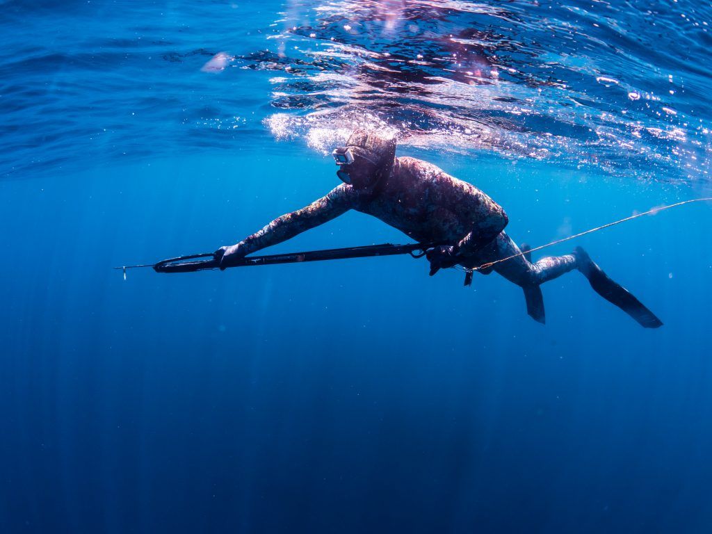 Spearfishing Course Bali and underwater hunting