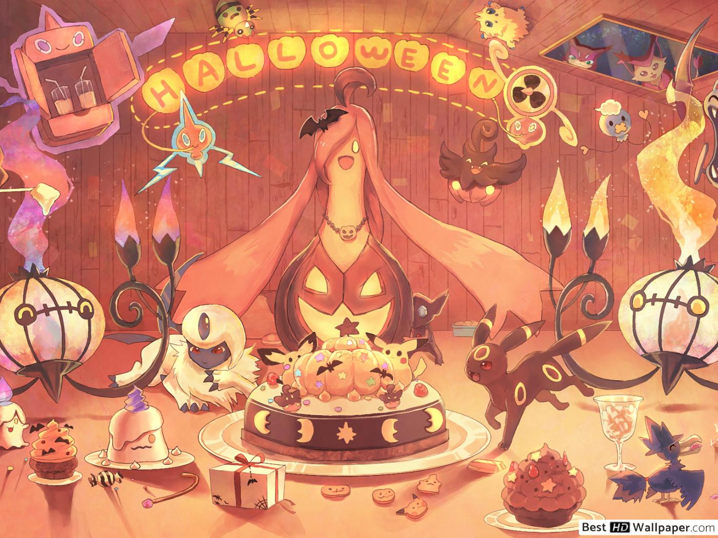 Pokemon halloween party HD wallpaper download