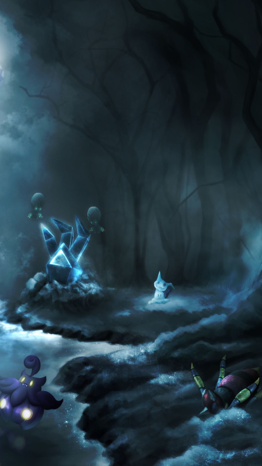 Dark Clouds Halloween Mimikyu Pokémon Pikachu Art iPhone 7, 6s, 6 Plus and Pixel XL , One Plus 3, 3t, 5 Wallpaper, HD Artist 4K Wallpaper, Image, Photo and Background