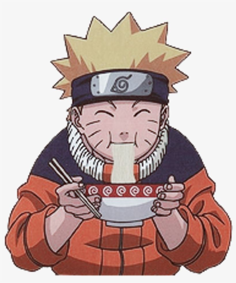 naruto #narutouzumaki #ramen #anime #freetoedit Eating Ramen Png PNG Download