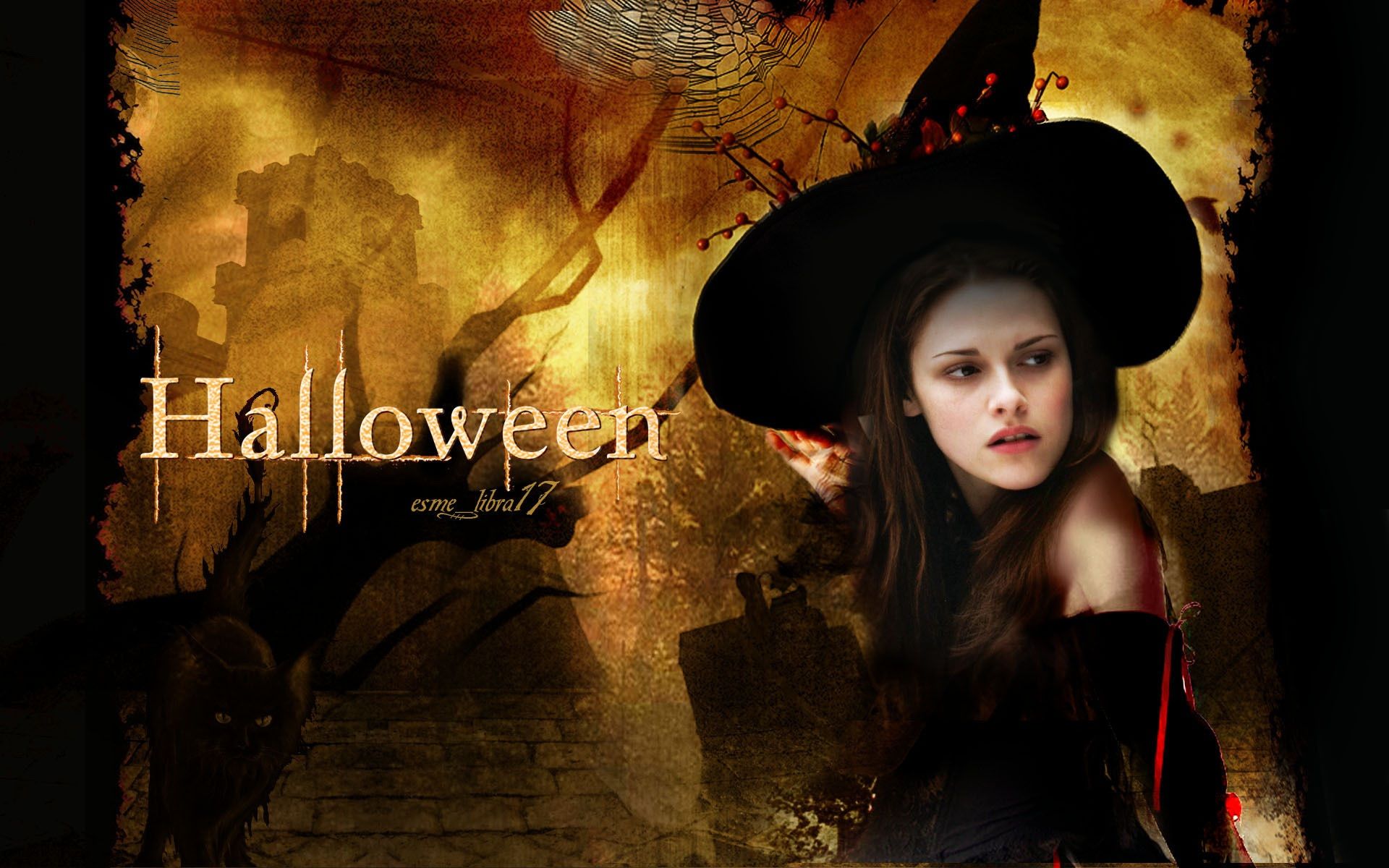 Wallpaper Happy Halloween Twilight 1920x1200 HD Picture, Image