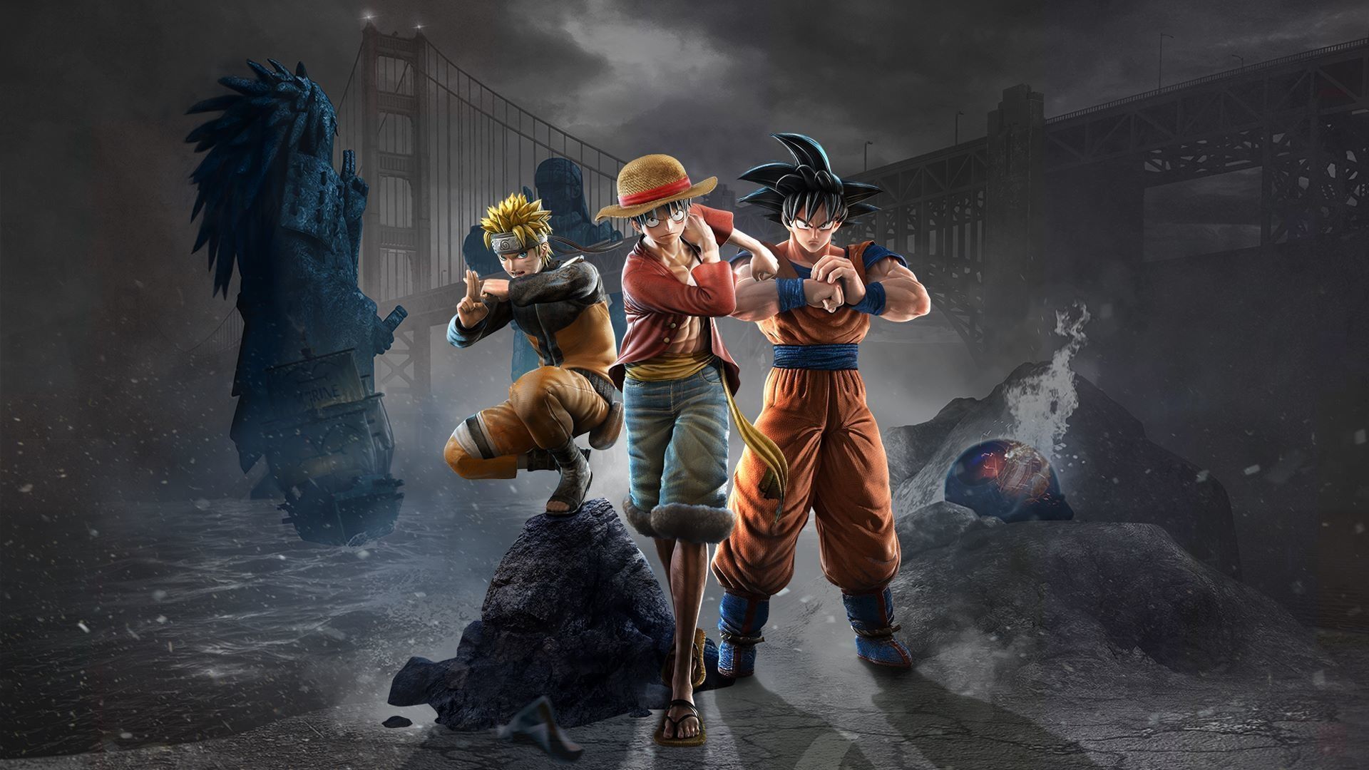 Desktop wallpaper anime, jump force, naruto, dragon ball, one piece, video game, HD image, picture, background, c32a49