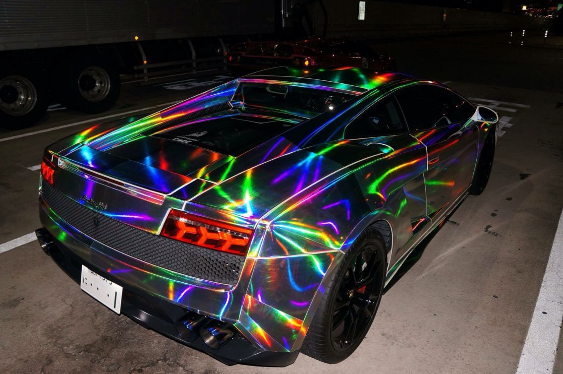 Lamborghini Gallardo #Custom Wrap #Chrome #Rainbow Wrap #Galaxy Wrap #Lightning Wrap. Super cars, Lamborghini gallardo, Best luxury cars
