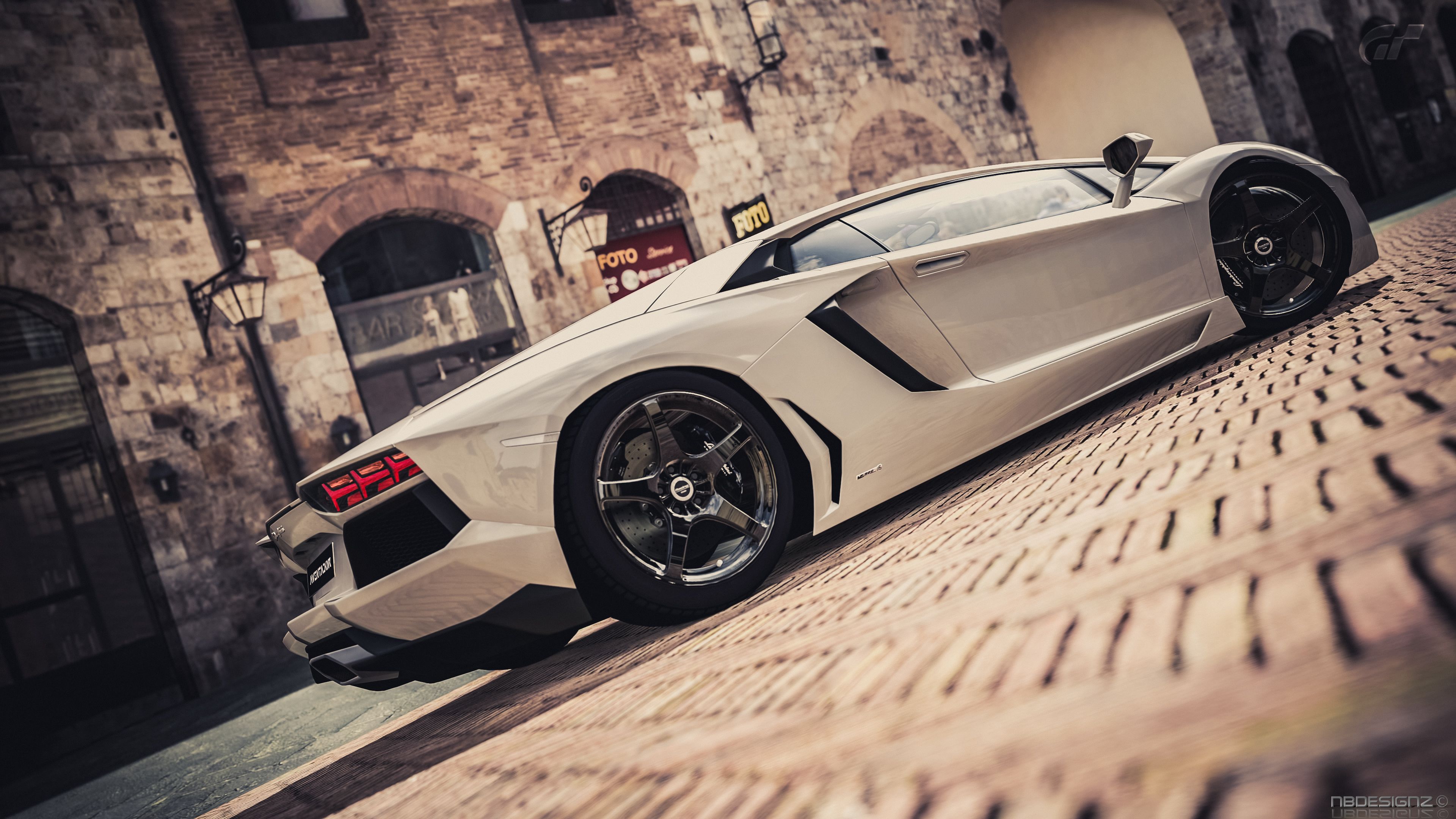 Lamborghini White Wallpaper HD