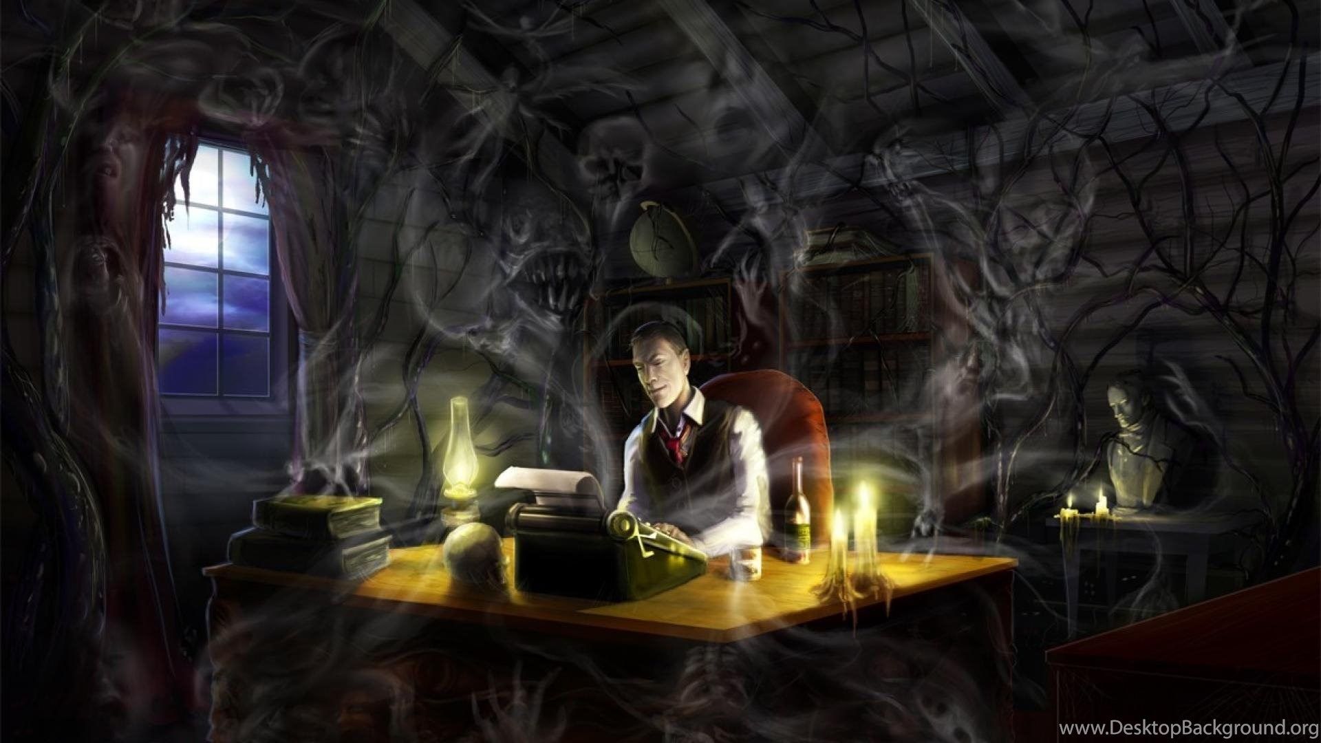 Horror Hp Lovecraft Artwork Macabre Wallpaper Desktop Background