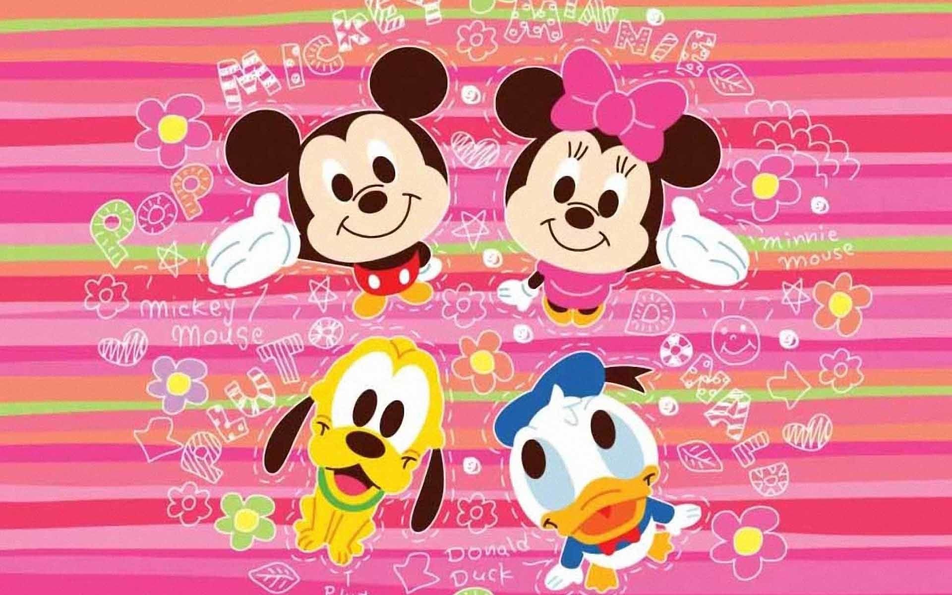 Minnie and Mickey Mouse Wallpaper