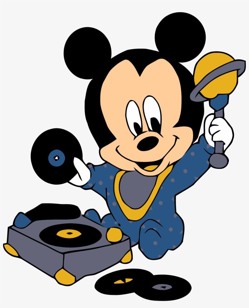 Baby Mickey Dj Music Mouse Wallpaper Clipart Png Mickey Baby Png Transparent PNG Download