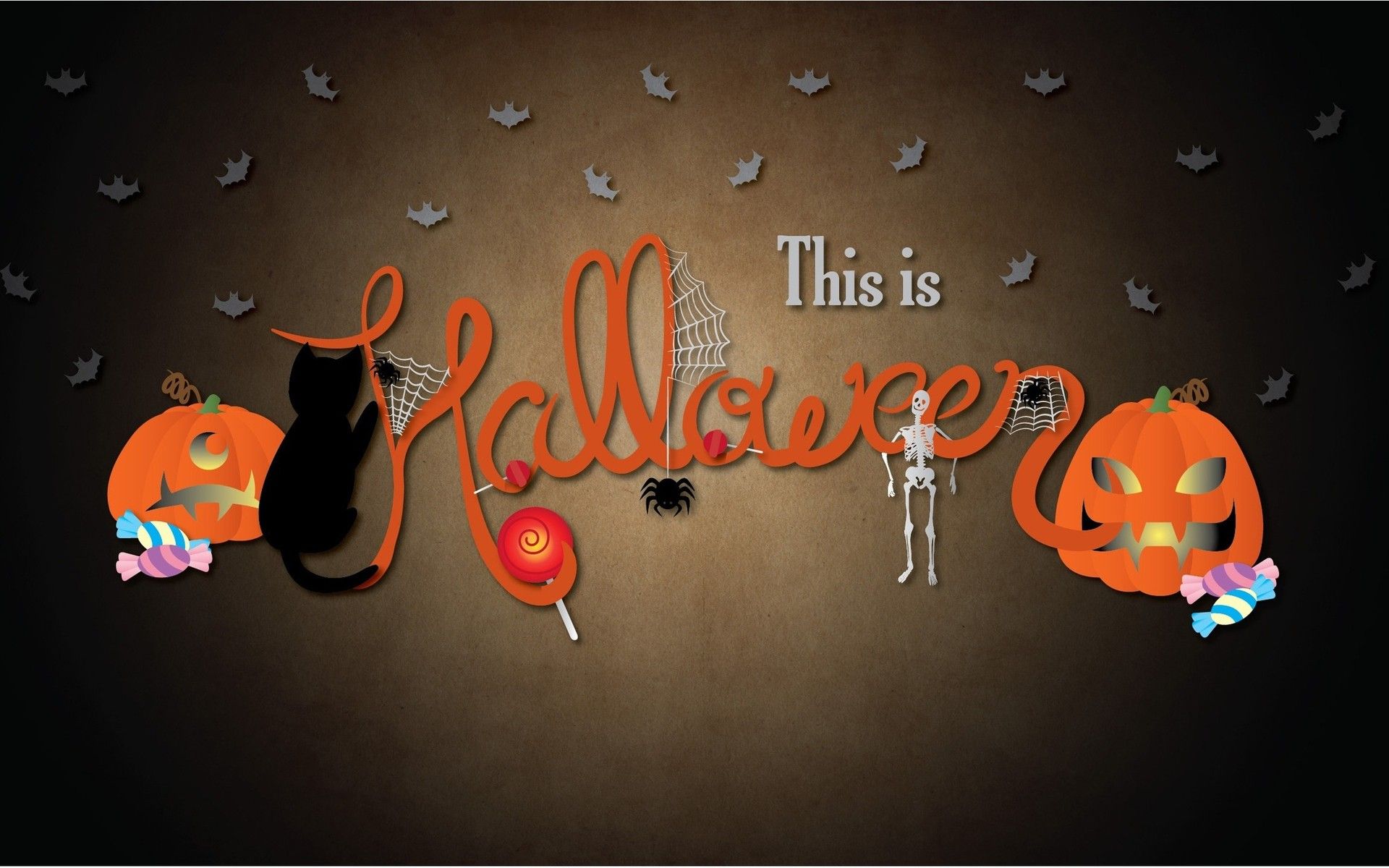 Halloween Illustration Wallpapers - Wallpaper Cave