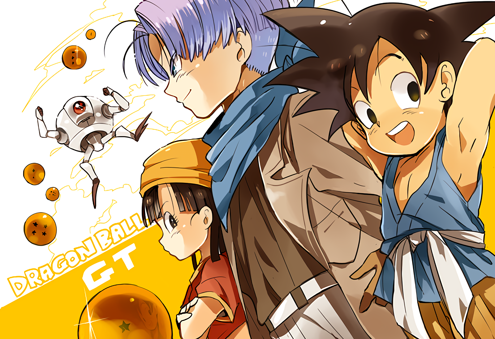 Dragon Ball Gt, Giru, Trunks, Pan, Goku Ball Gt Trunks HD Wallpaper