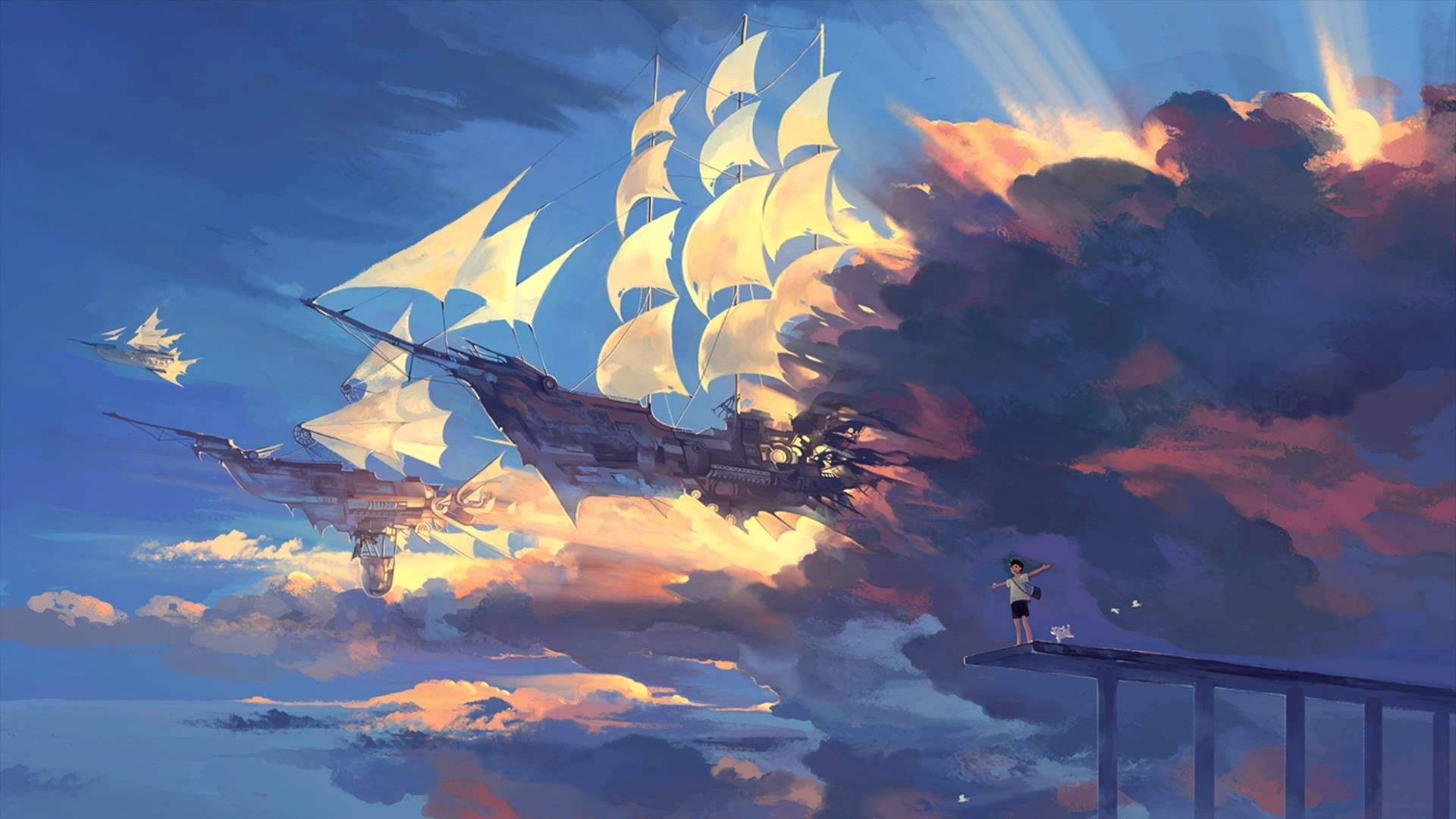 Похожее изображение. Pintura do céu, Wallpaper animes, Paisagem desenho
