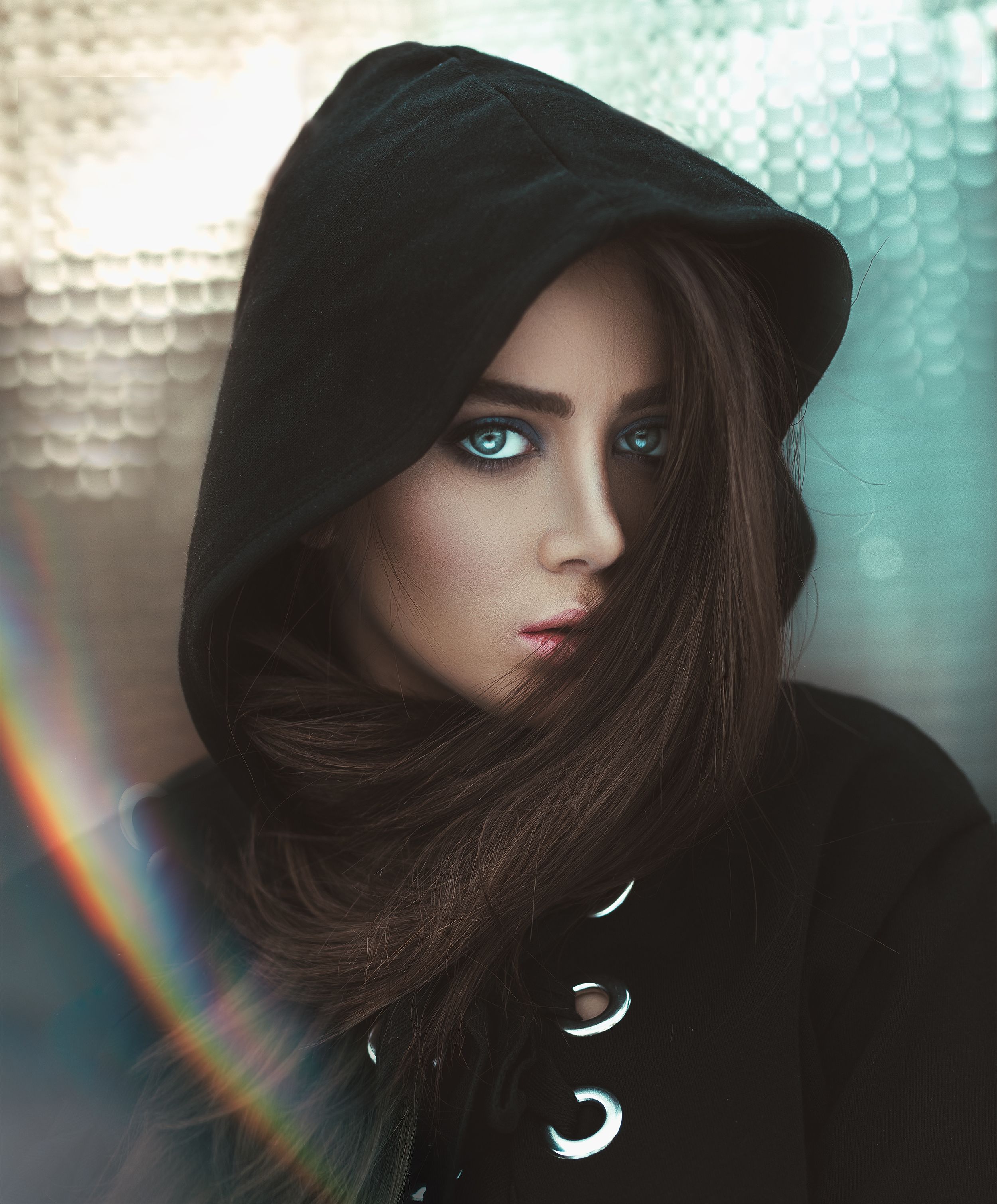 Woman Wearing Black Hoodie · Free