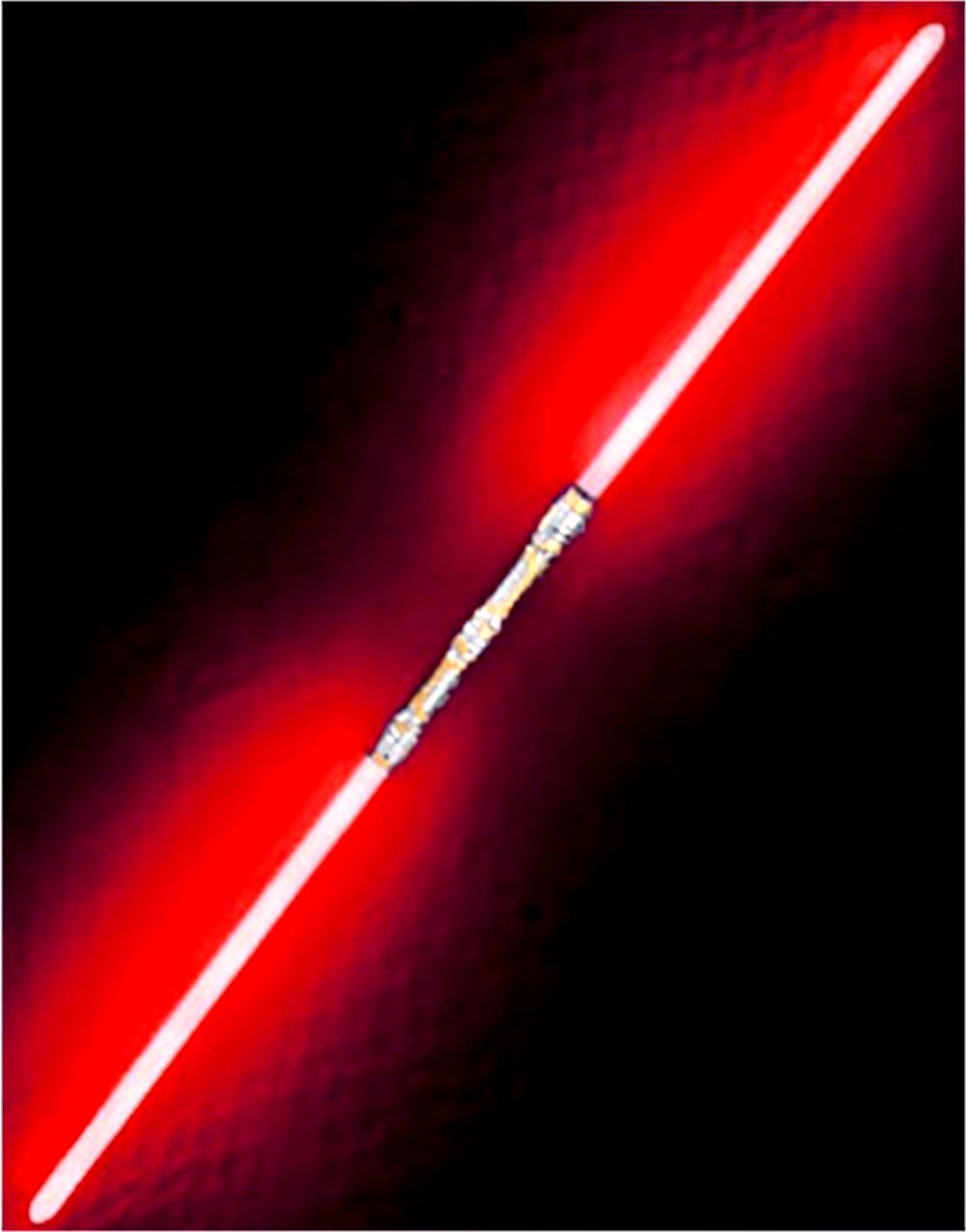 Red Double Bladed Dual Light Sword Laser Saber. Red lightsaber, Darth maul, Lightsaber