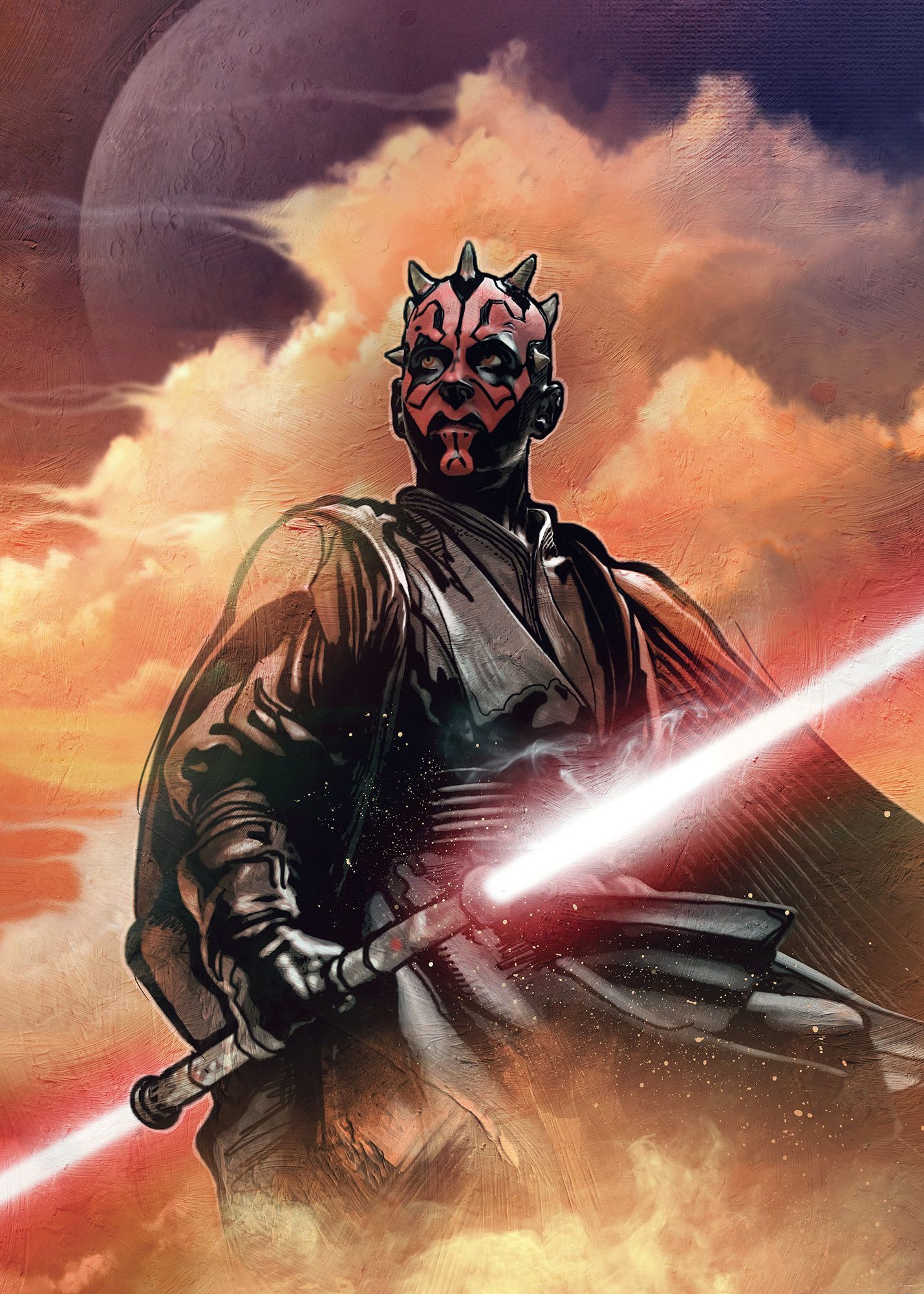 Non Woven Photomural Star Wars Classic Darth Maul (DX4 041) From Disney