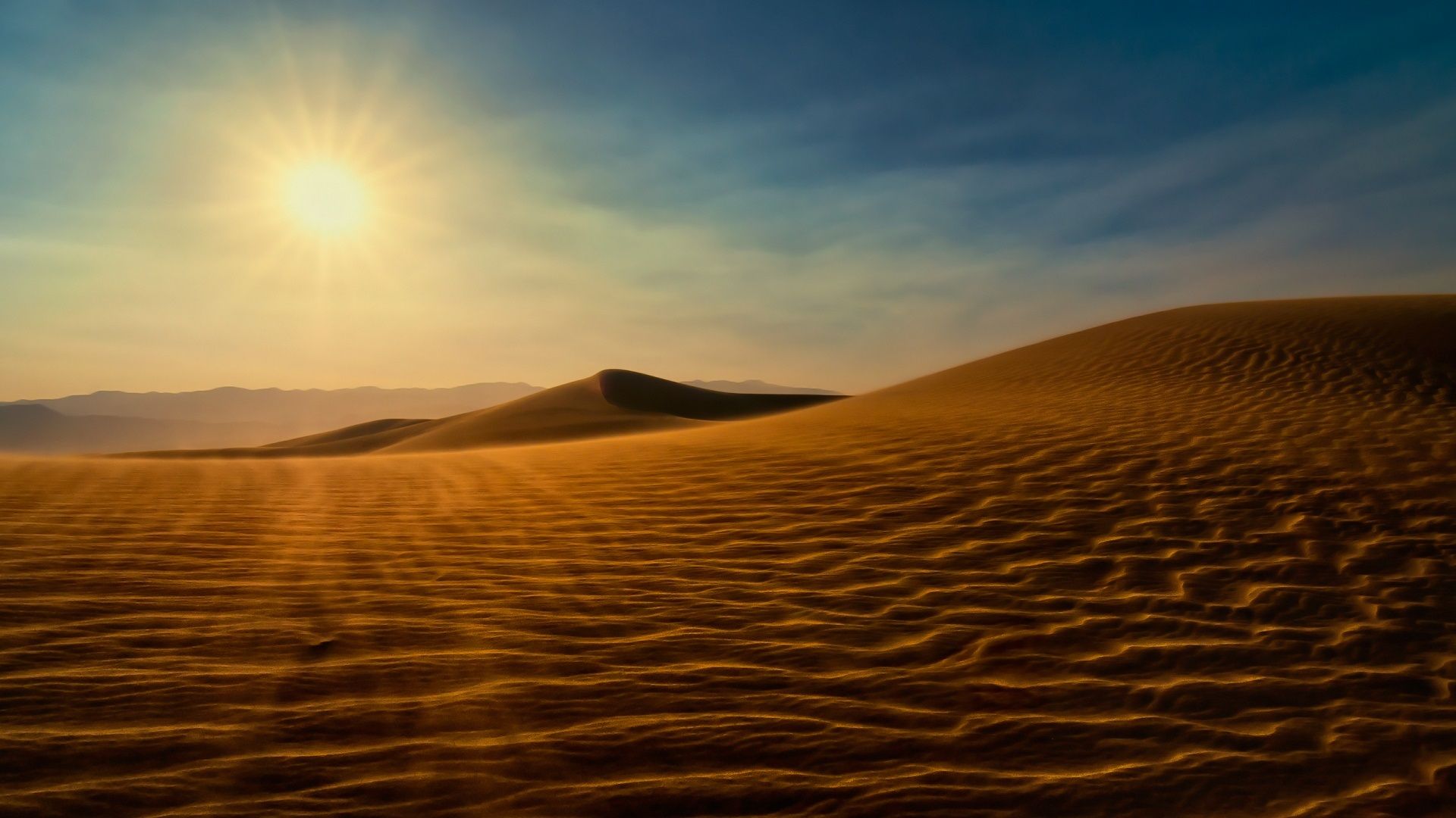 Wallpaper Sahara Desert, sunshine 1920x1080 Full HD 2K Picture, Image