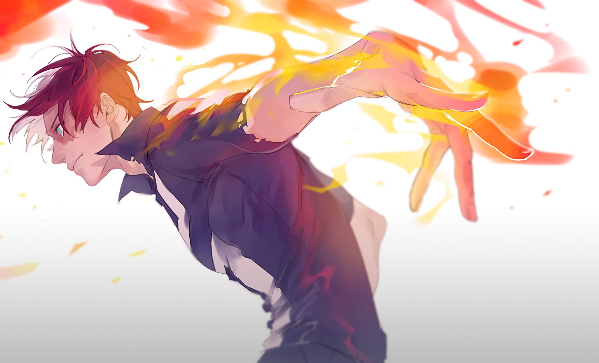 My Hero Academia Todoroki Shouto Fanart HD Wallpaper