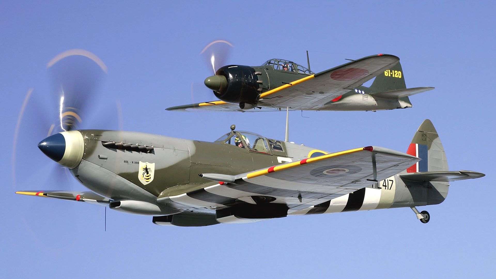 Aircraft military Japanese World War II Warbird British fighters wallpaperx1080