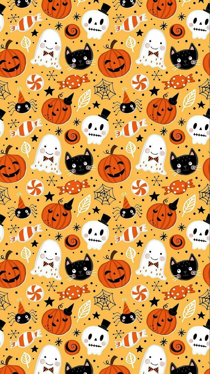 Fabric Ideas. Halloween wallpaper iphone, Halloween wallpaper, Halloween wallpaper cute