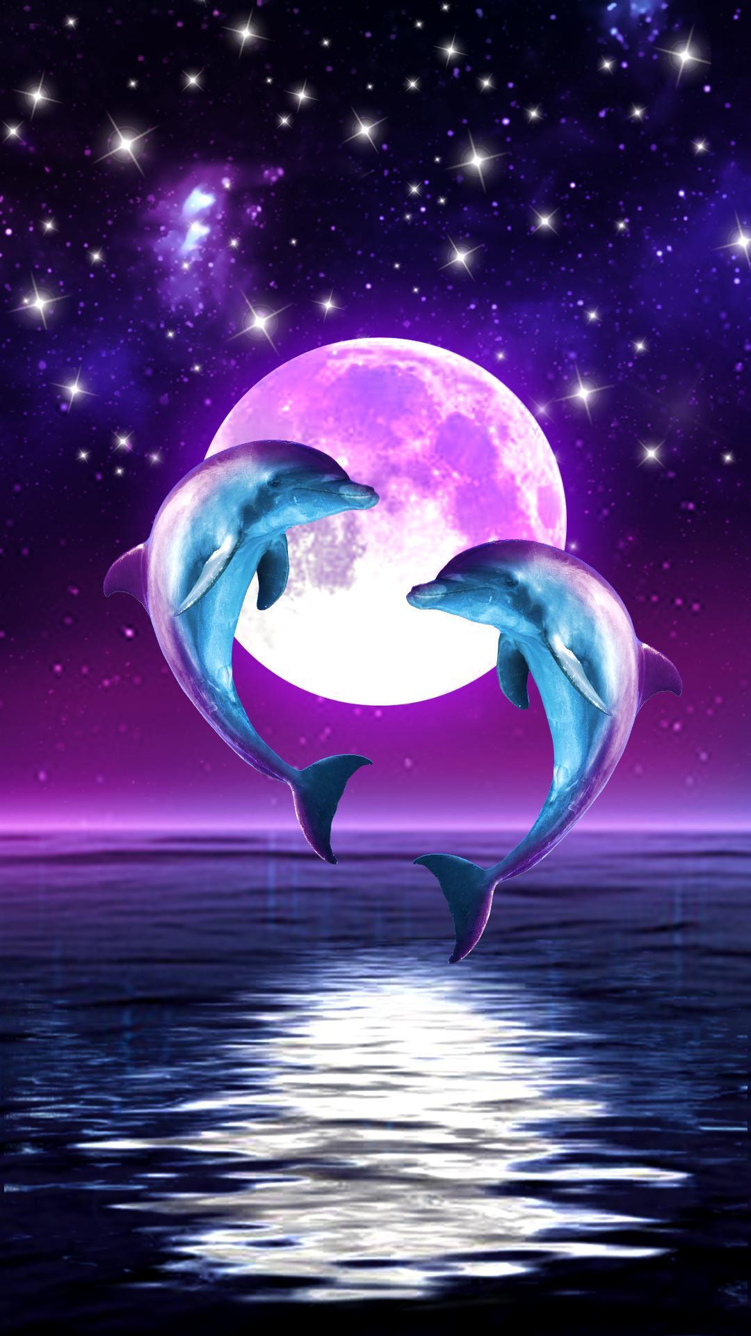 Dolphin of Love APUS Live Wallpaper for Android