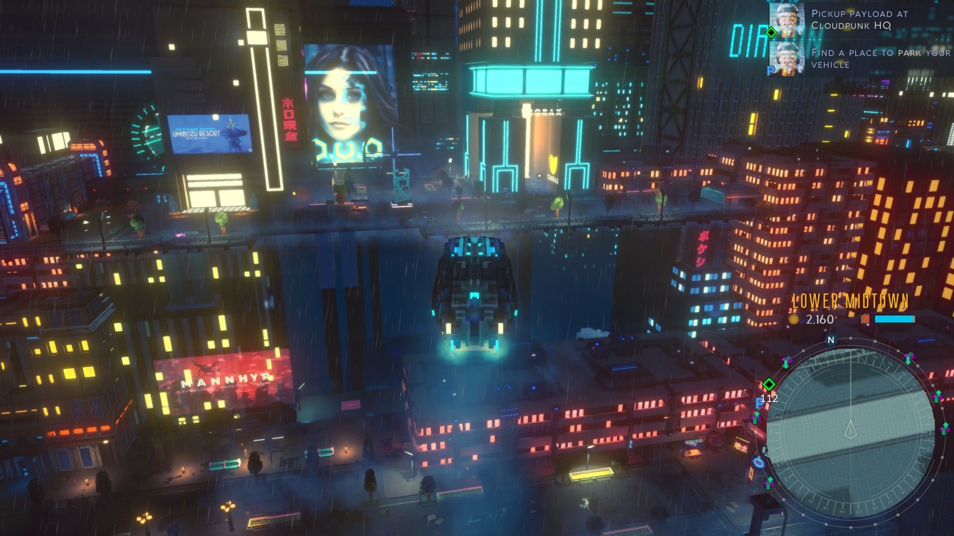 Cloudpunk review night ride in brilliant neon