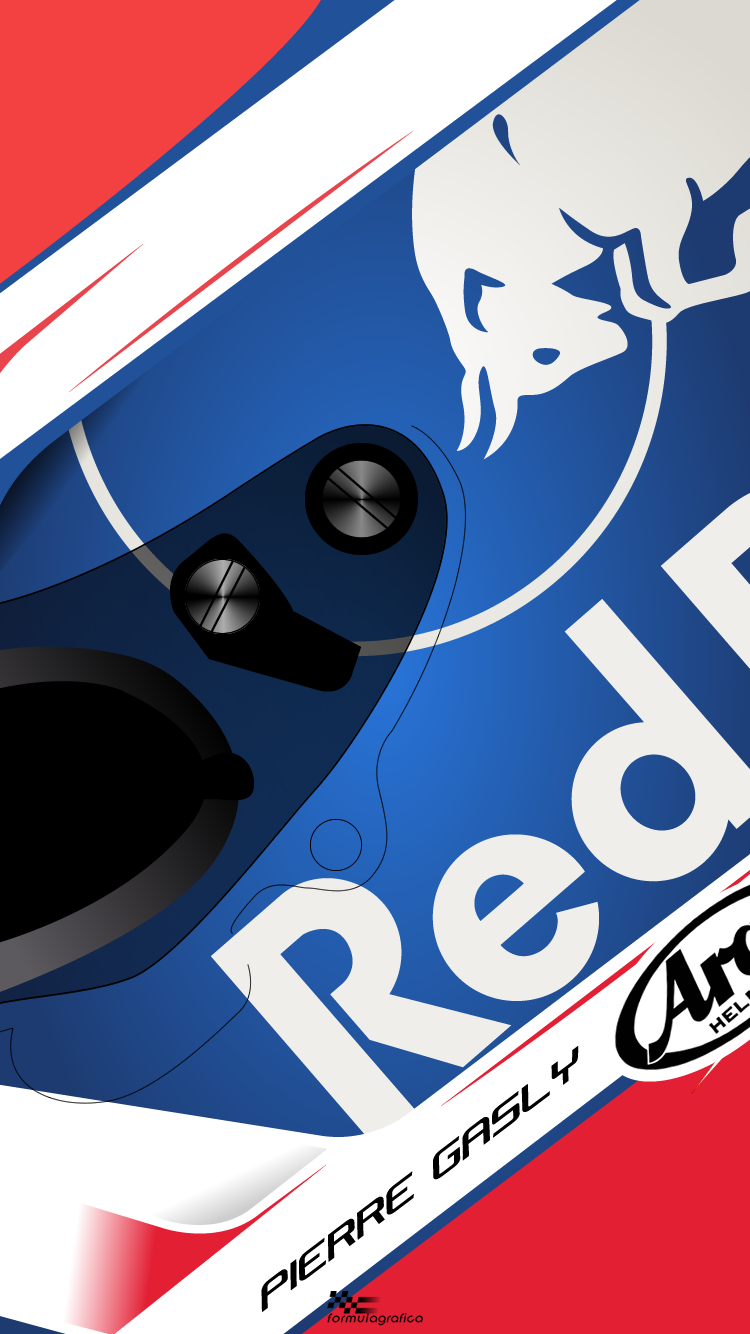 iPhone Wallpaper Formula 1 Season Gasly We return with the helmets and it is now Pierre Ga. Bulls wallpaper, Red bull racing, Bull logo