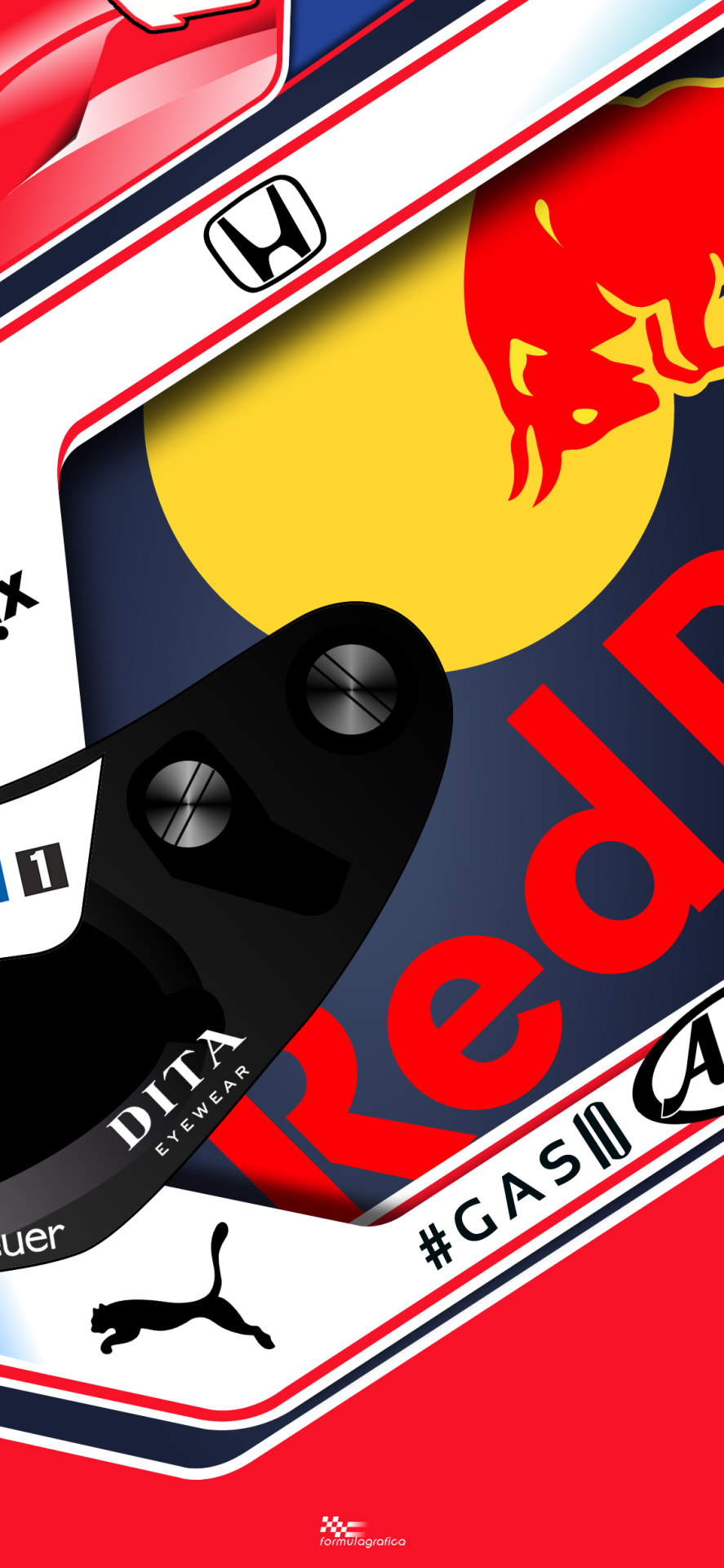 iPhone / Smartphone Wallpaper Formula 1 Season Gasly The new French driver of Re. Formula 1 iphone wallpaper, Formula Red bull racing
