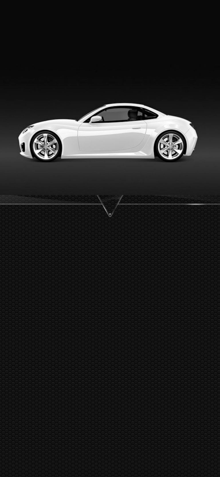 Super Car Black and White Mobile Amoled Wallpaper Download