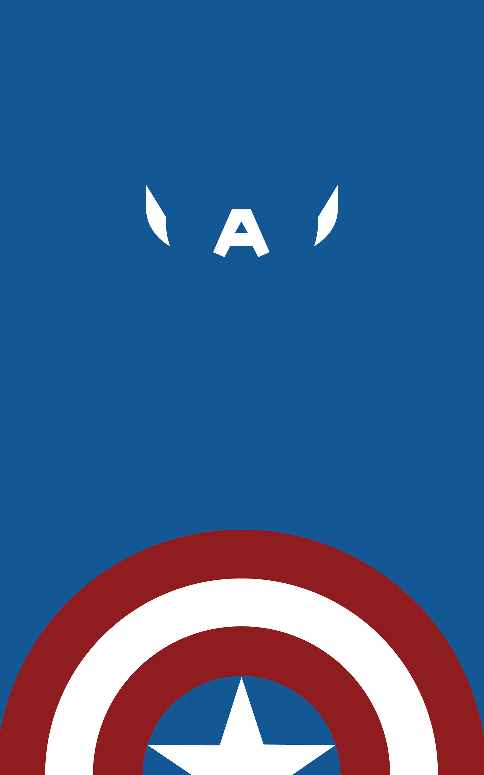 Minimalism Portrait Display Captain America Marvel Comics Superhero Wallpaper:1600x2560