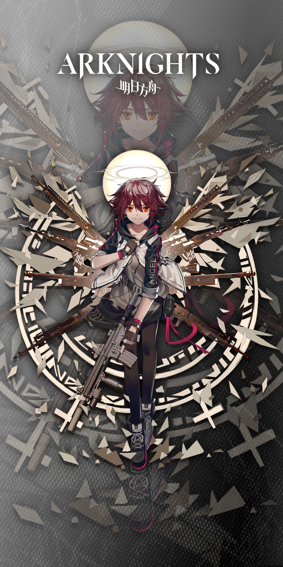 Exusiai mobile wallpaper. Anime wallpaper, Anime fantasy, Anime memes funny