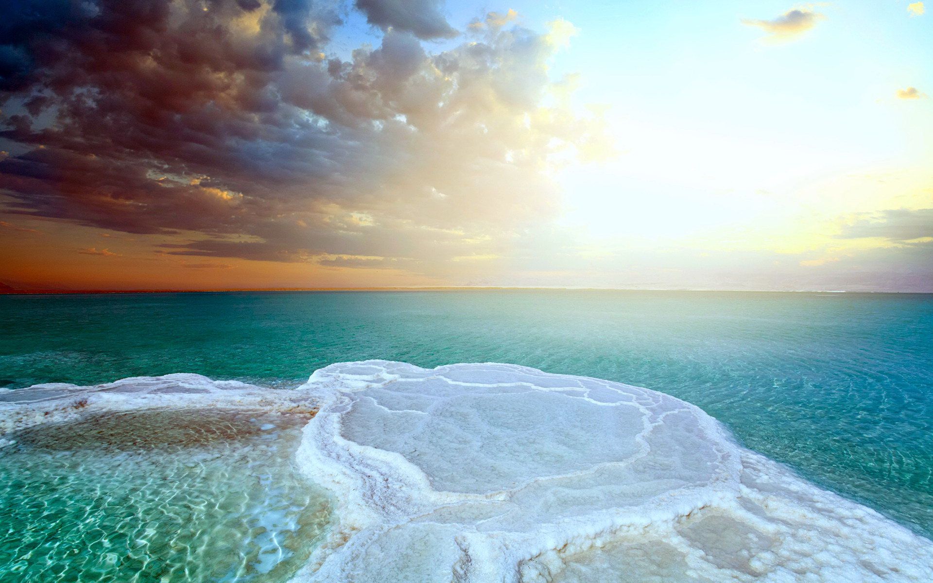 Dead Sea Salt Water Wallpaper