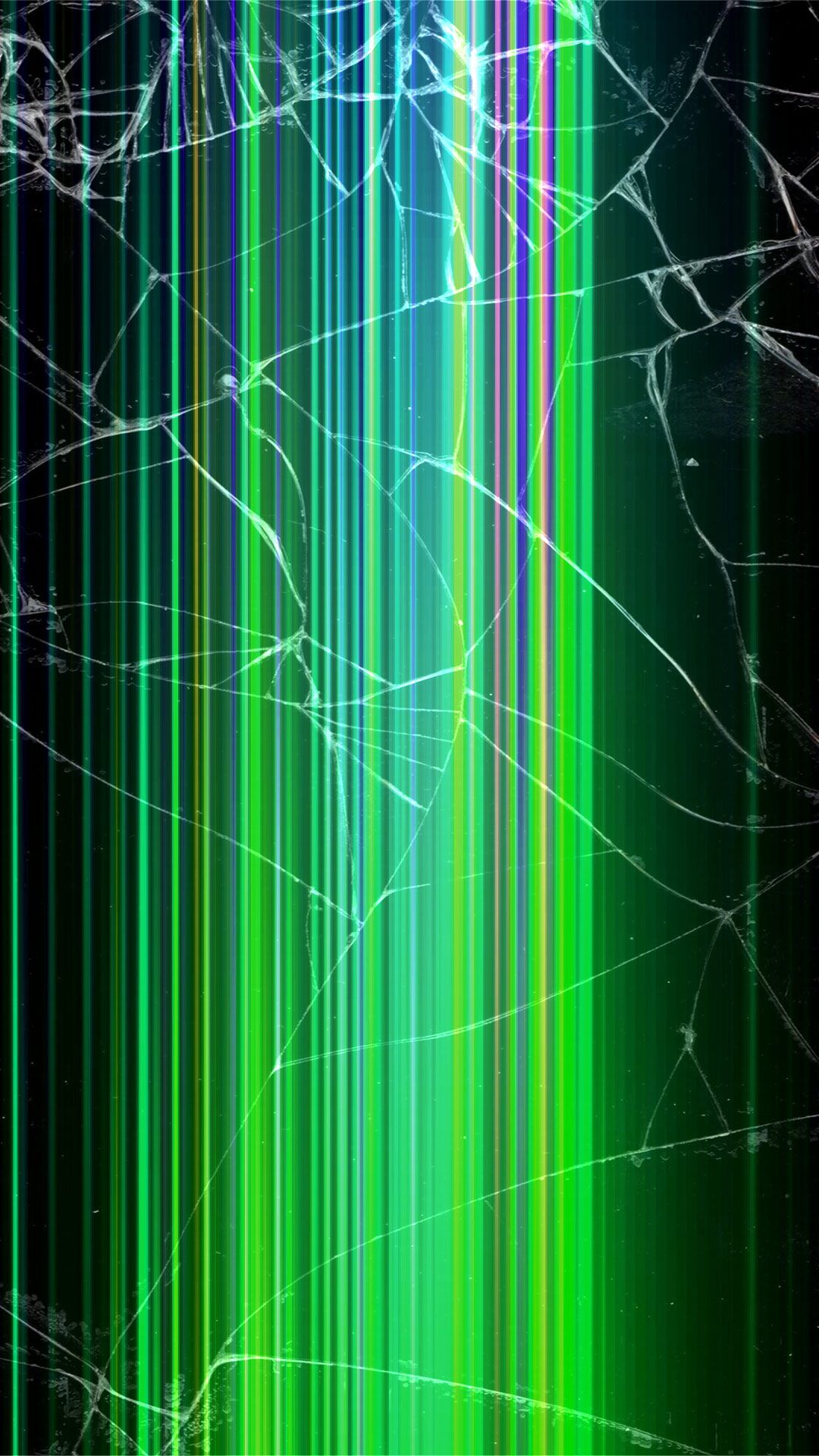 Cracked Screen Phone Wallpaper