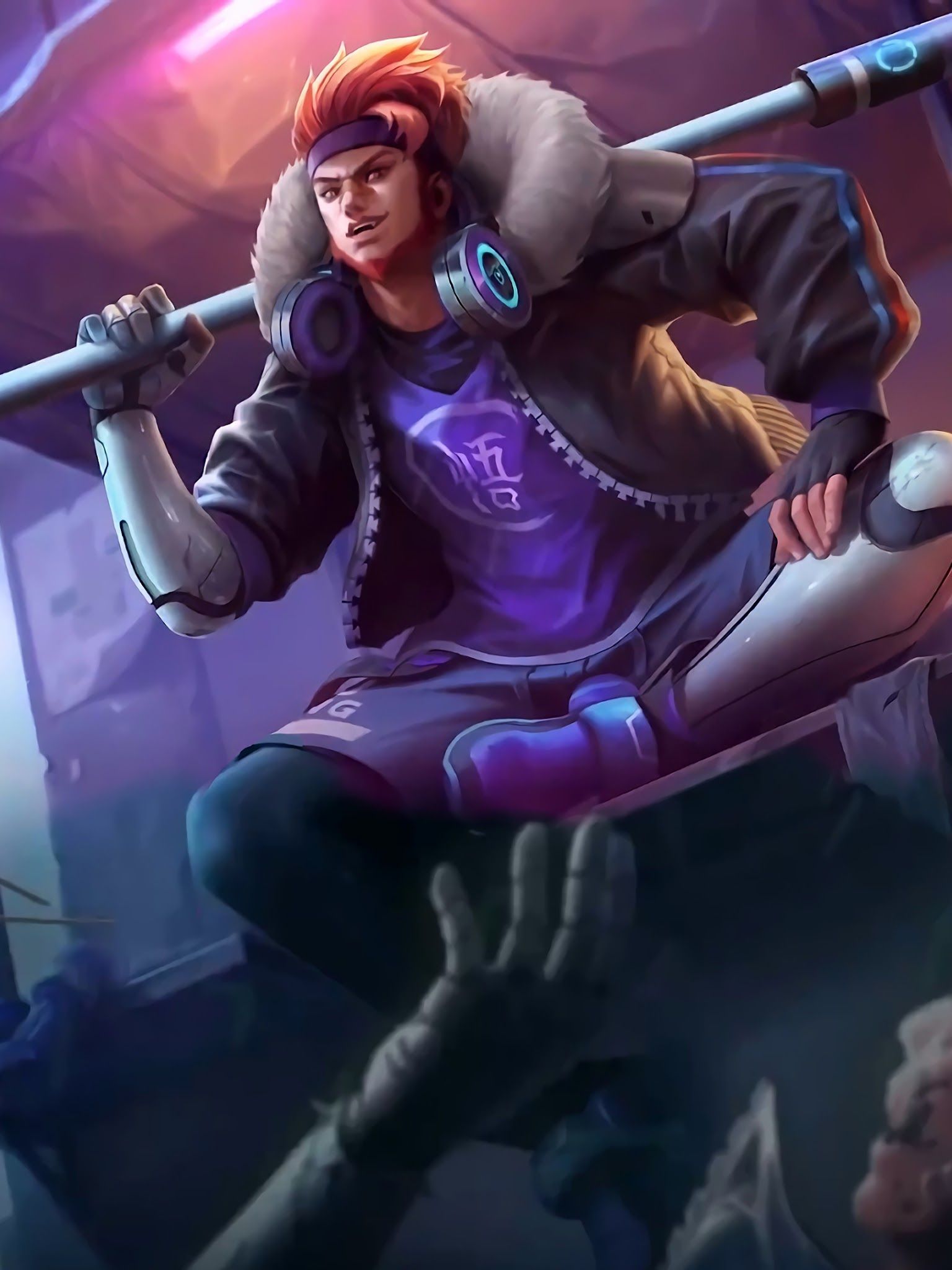 Sun Street Legend Skin Mobile Legends 4K Wallpaper