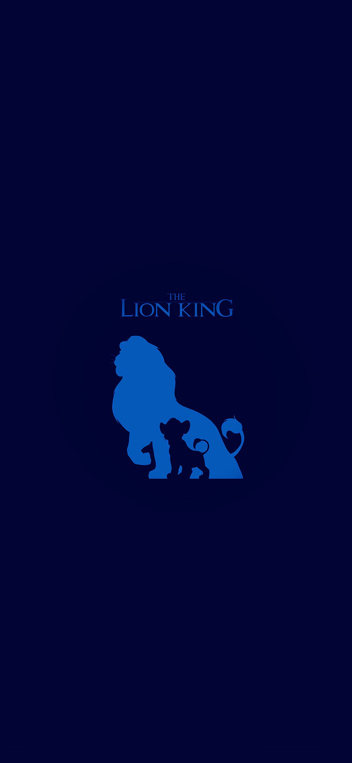The Lion King Blue Minimal Art