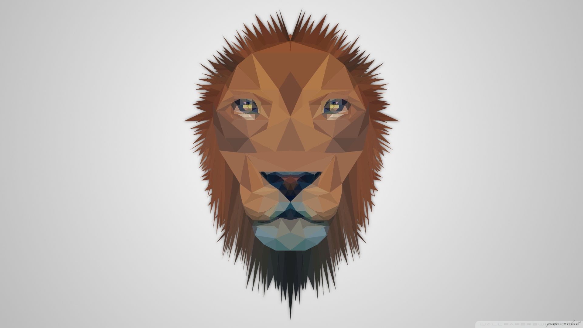 Low Poly Lion Ultra HD Desktop Background Wallpaper for 4K UHD TV, Tablet