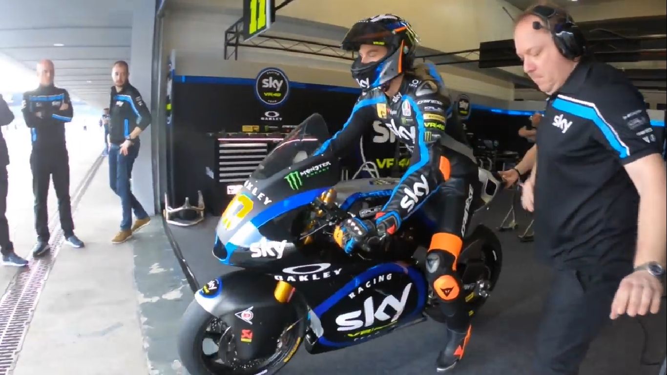 Video: Luca Marini in action at Jerez test