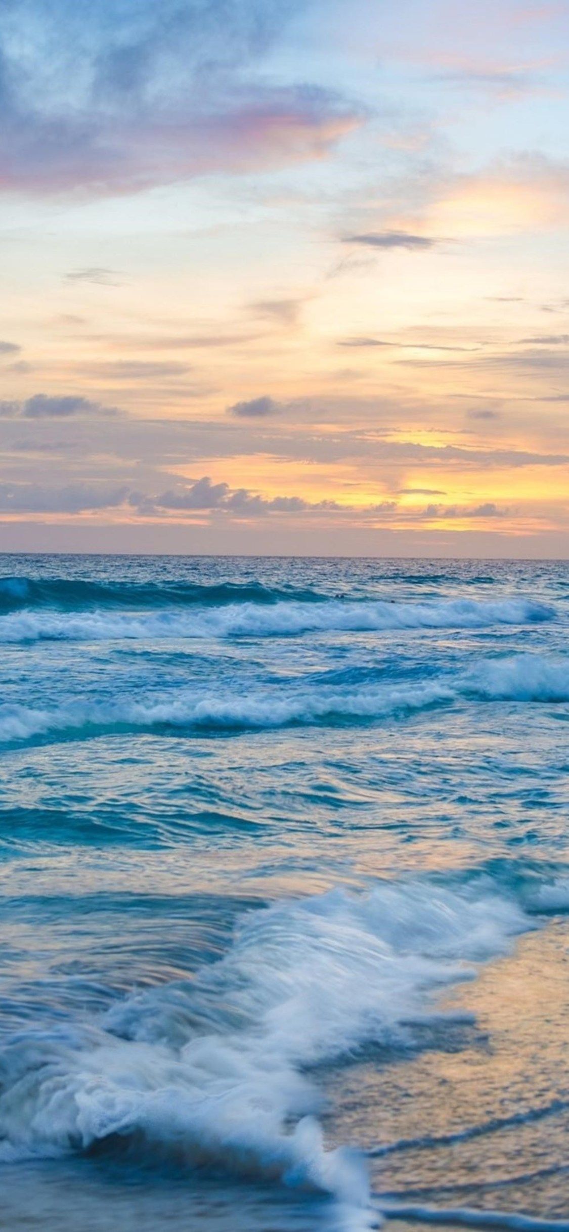 Ocean Waves At Sunset iPhone Xsiphone 10iphone X HD 4k in ocean iphone wallpaper 640×480